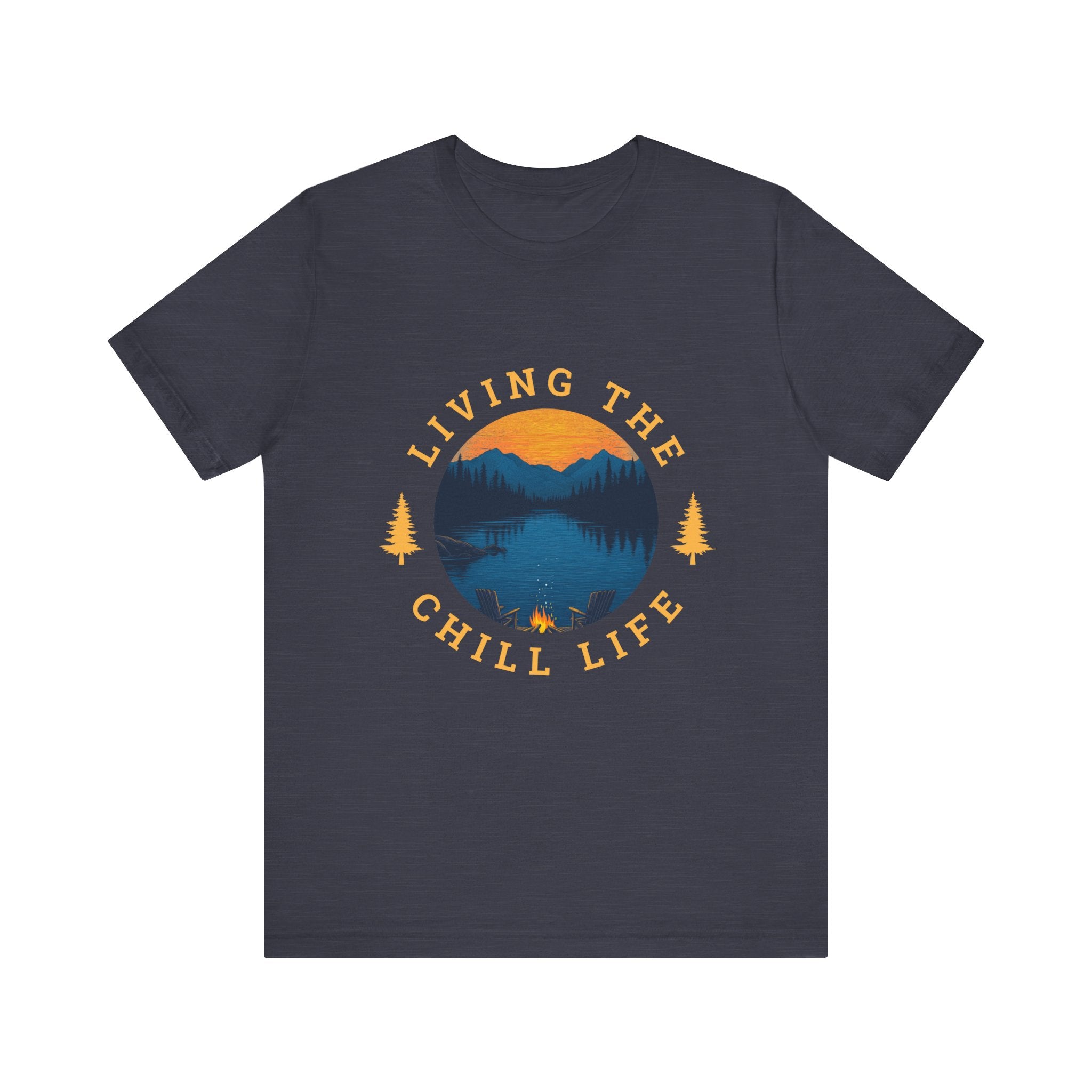 Living the Chill Life Mountainside - Unisex Jersey Tee