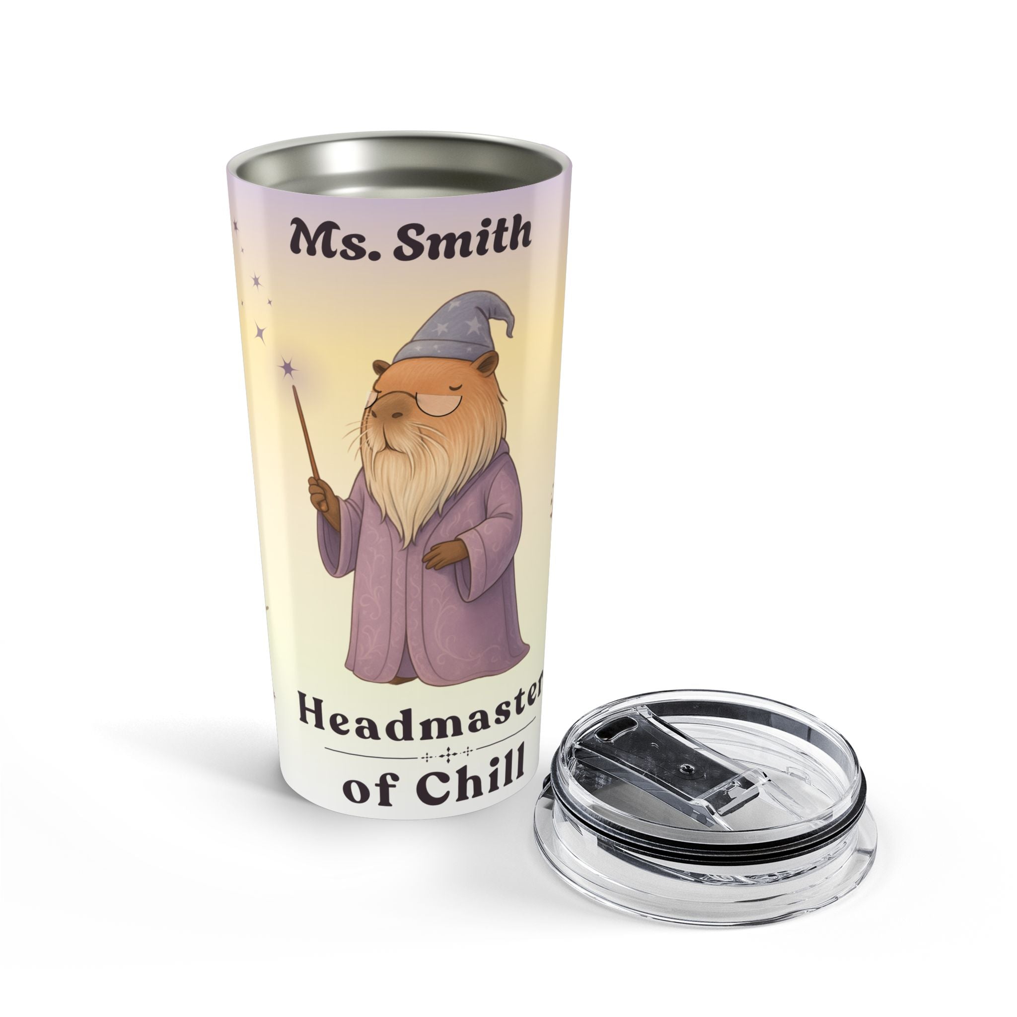 Personalized Headmaster of Chill Tumbler | Funny Teacher Gift | Cozy Wizard Coffee Mug