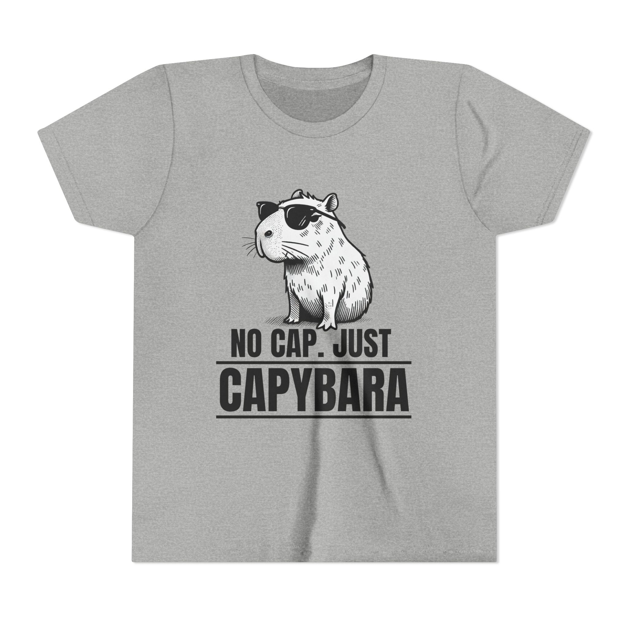 No Cap. Just Capybara - Unisex Youth Tee
