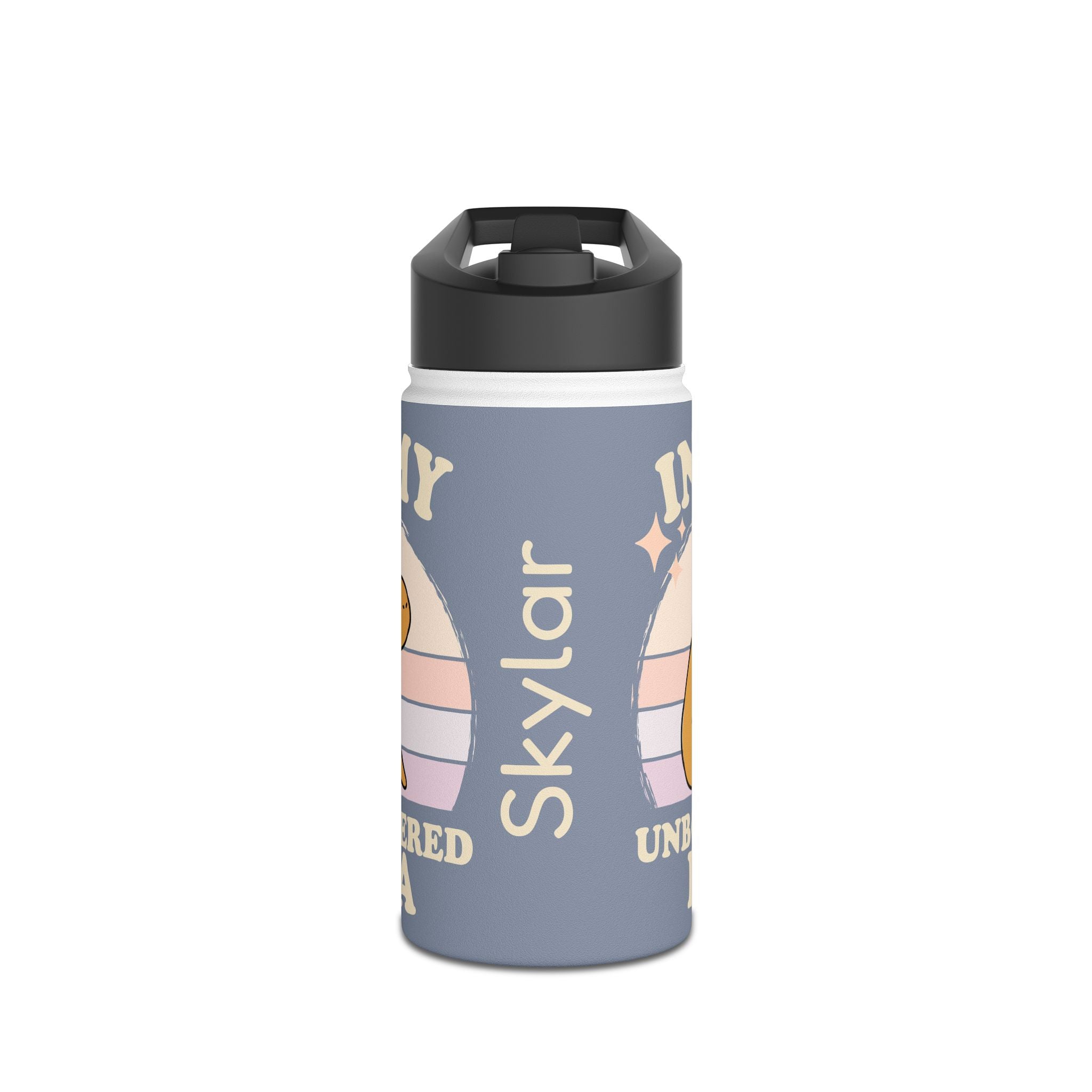 Personalized In My Unbothered Era Capybara Kids Water Bottle