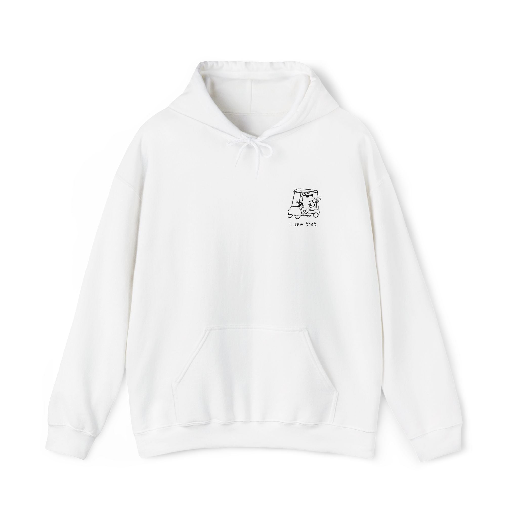 I Saw That – Funny Golf Capybara Embroidered Hoodie