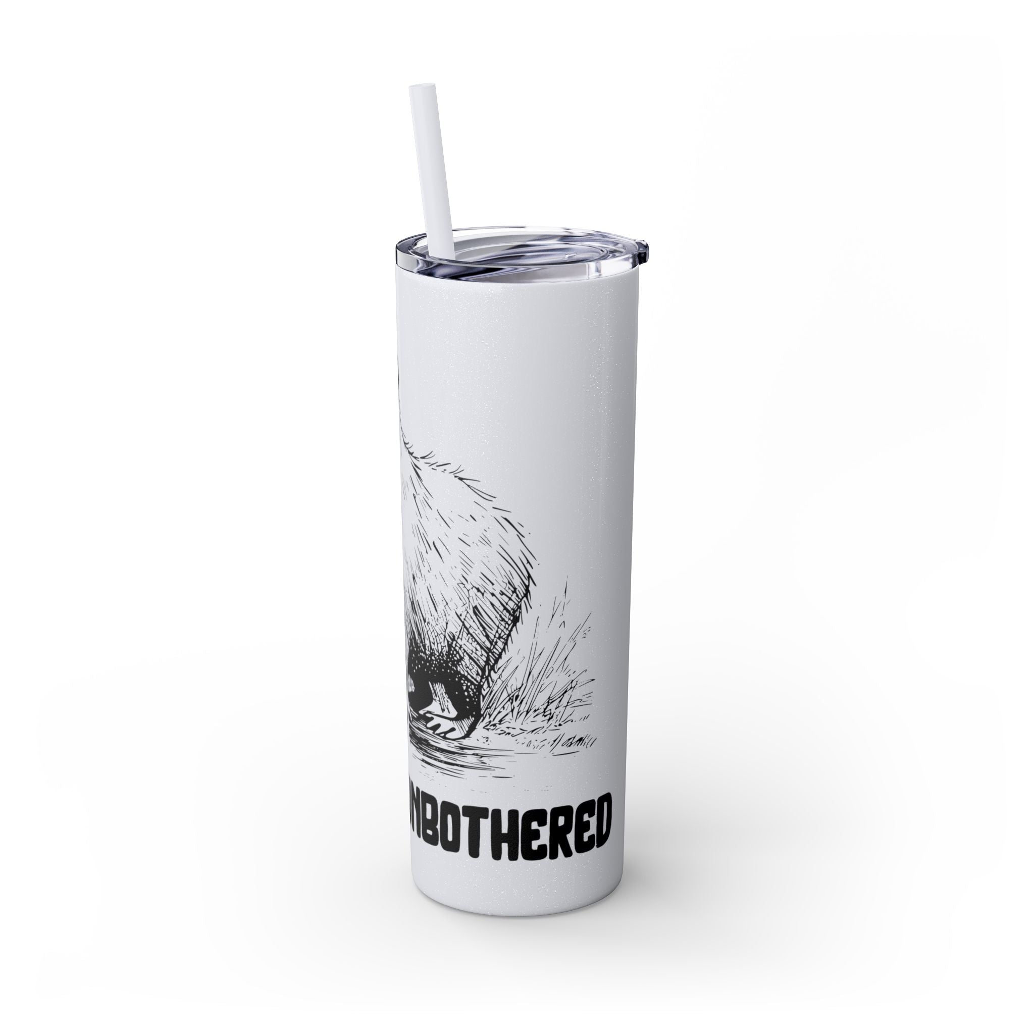 This Is Me Unbothered – Capybara Coffee Skinny Tumbler