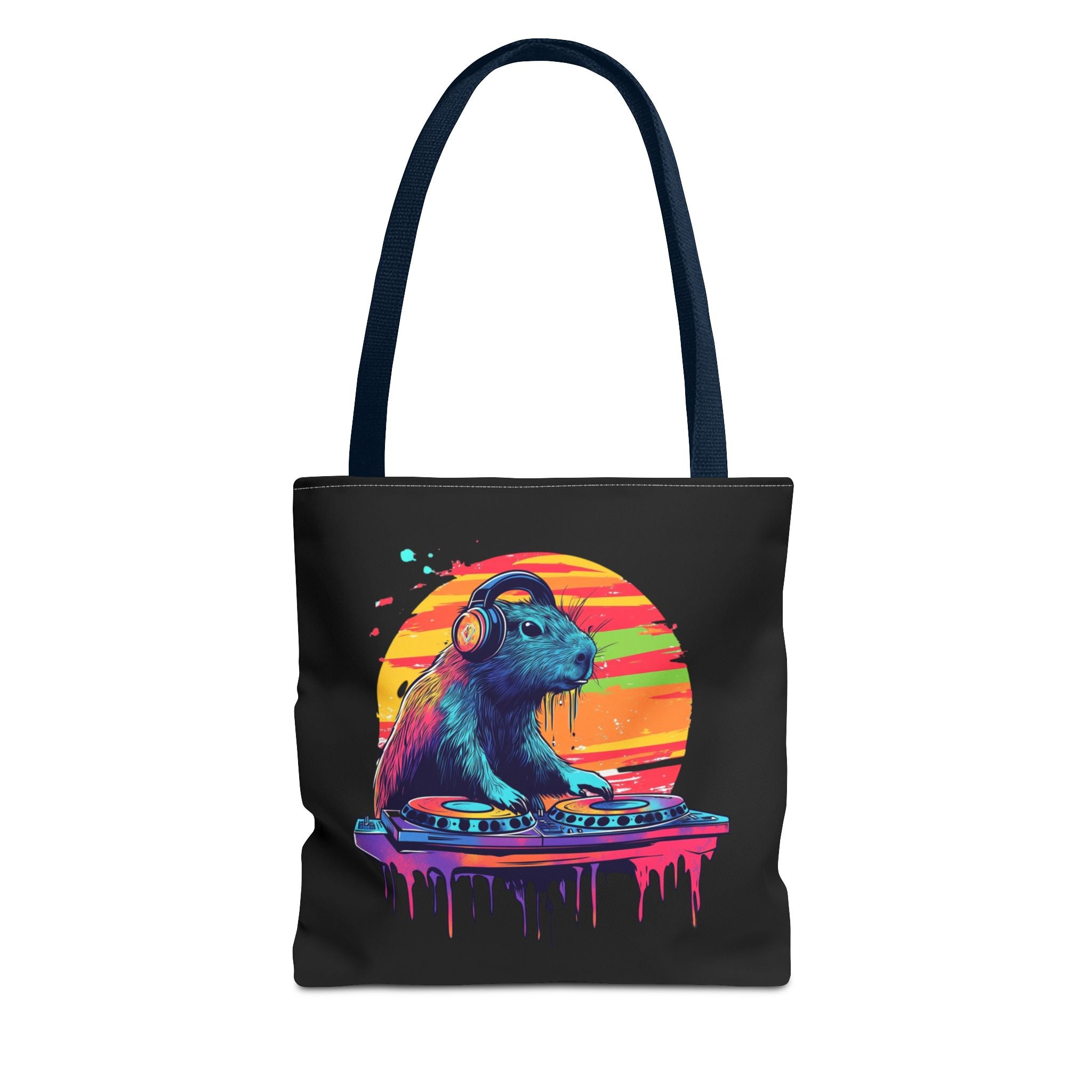 DJ Capybara Tote Bag | Festival Tote, Music Lover Gift, Chill Vibes Accessory