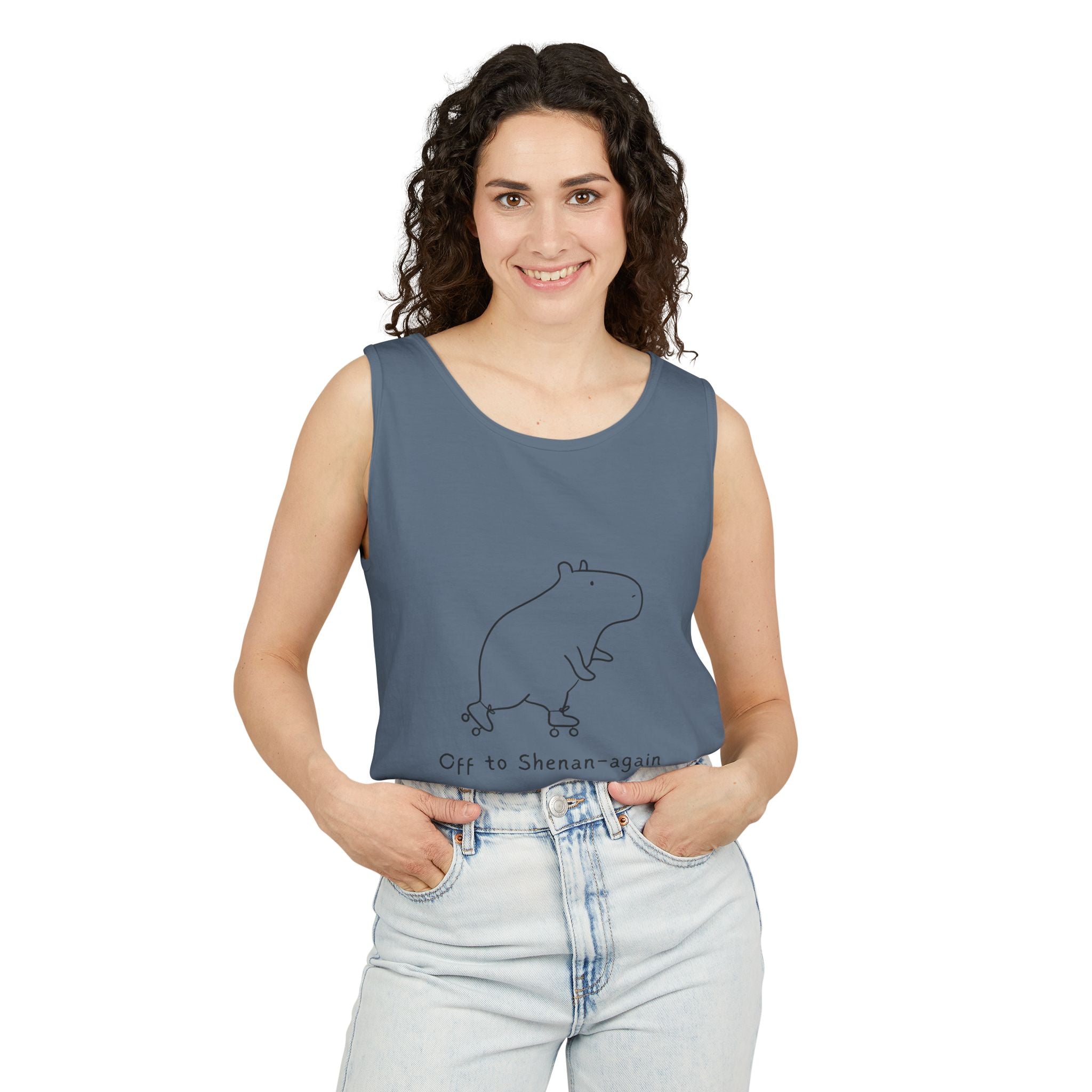 Off to Shenan-again Capybara Premium Tank Top