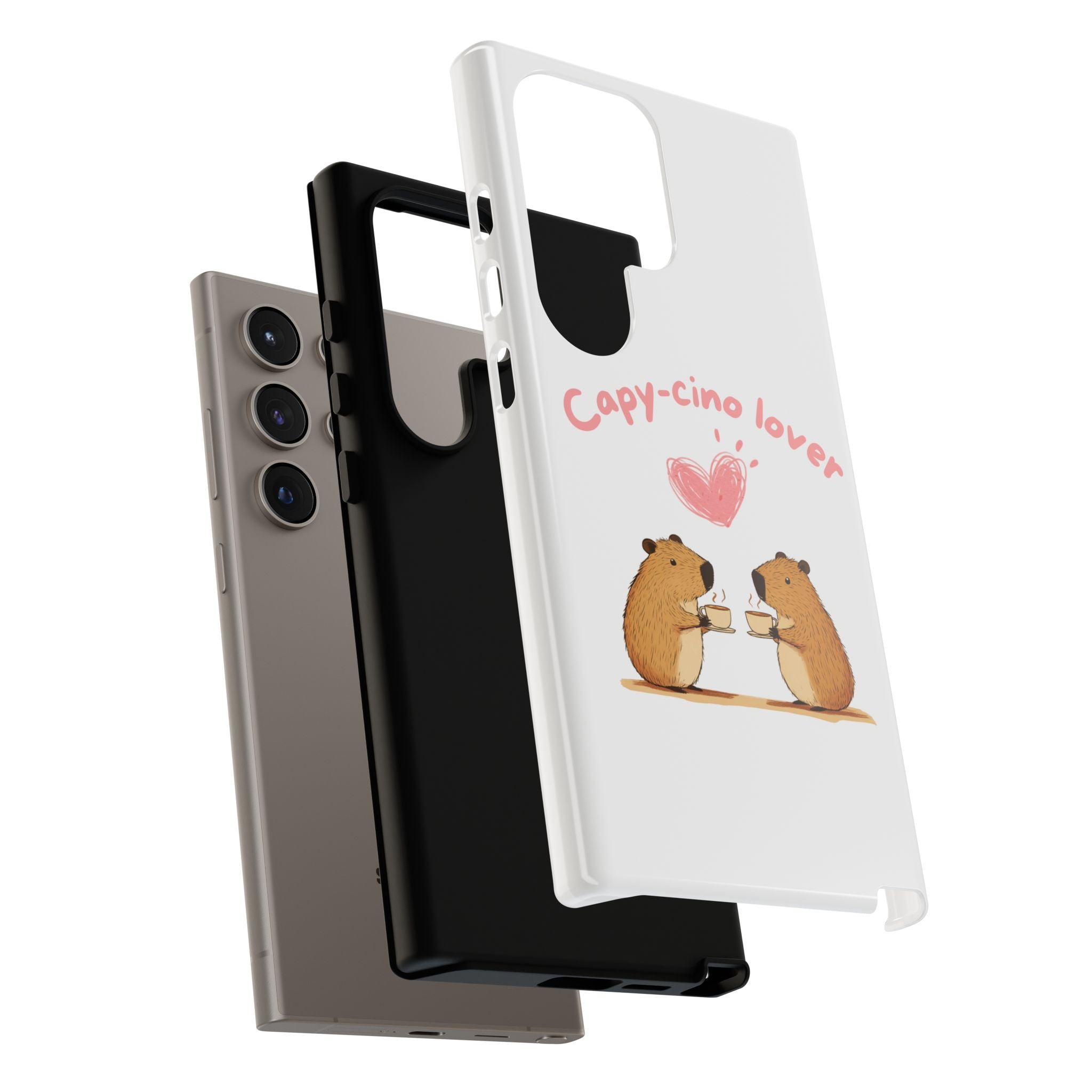 Cute Capybara Phone Case (Capy-cino Lover Series)