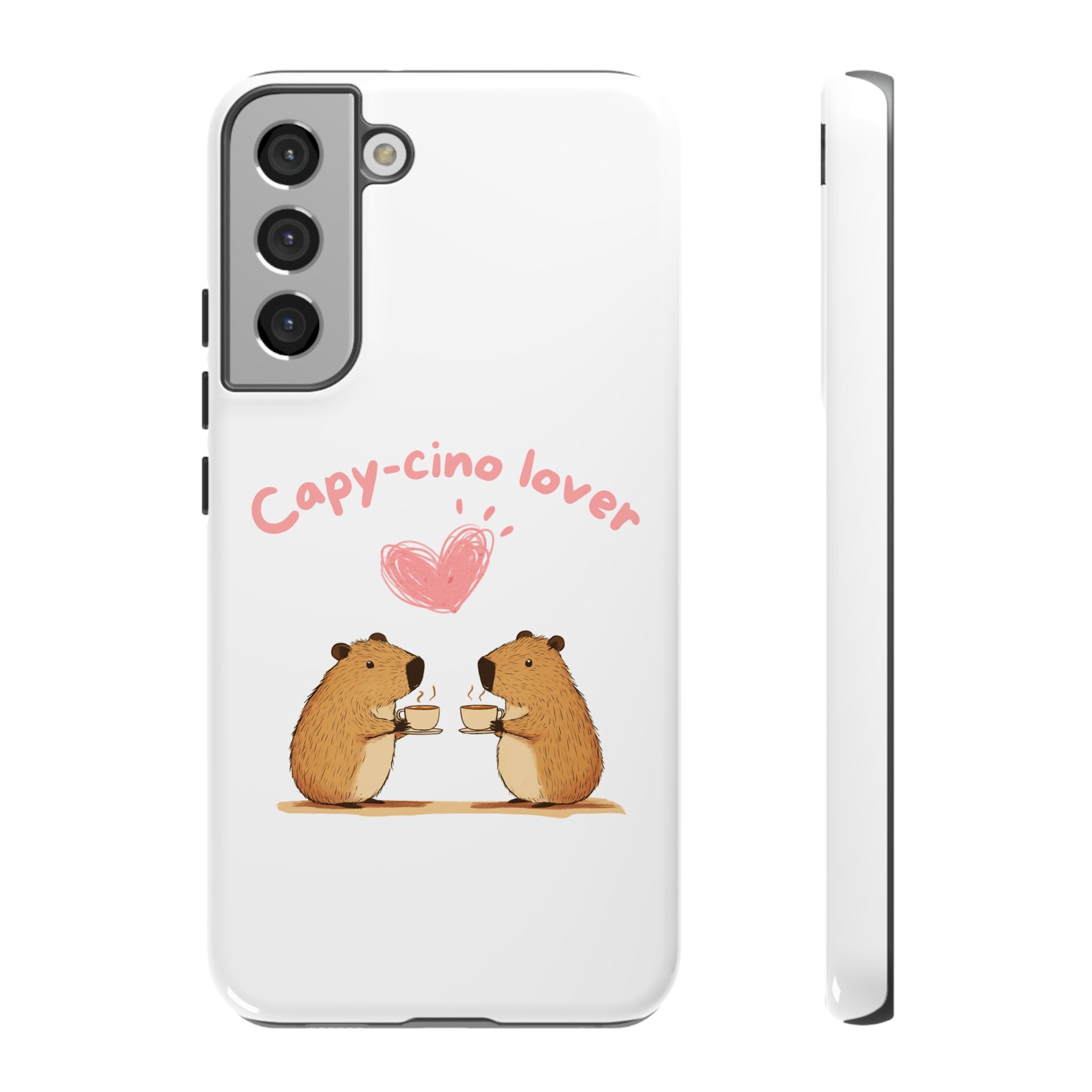 Cute Capybara Phone Case (Capy-cino Lover Series)