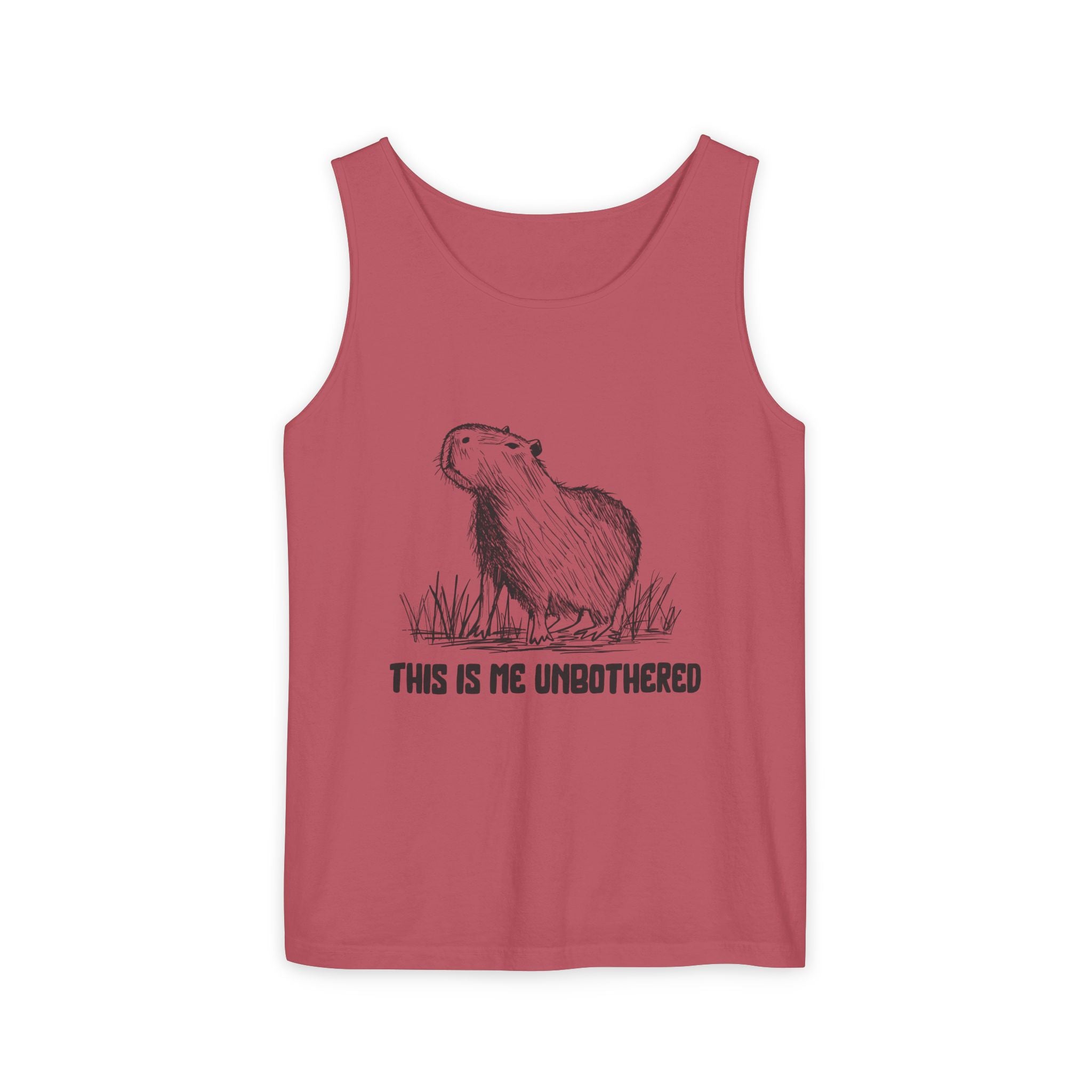 "This Is Me Unbothered" Funny Capybara Premium Comfort Colors Tank