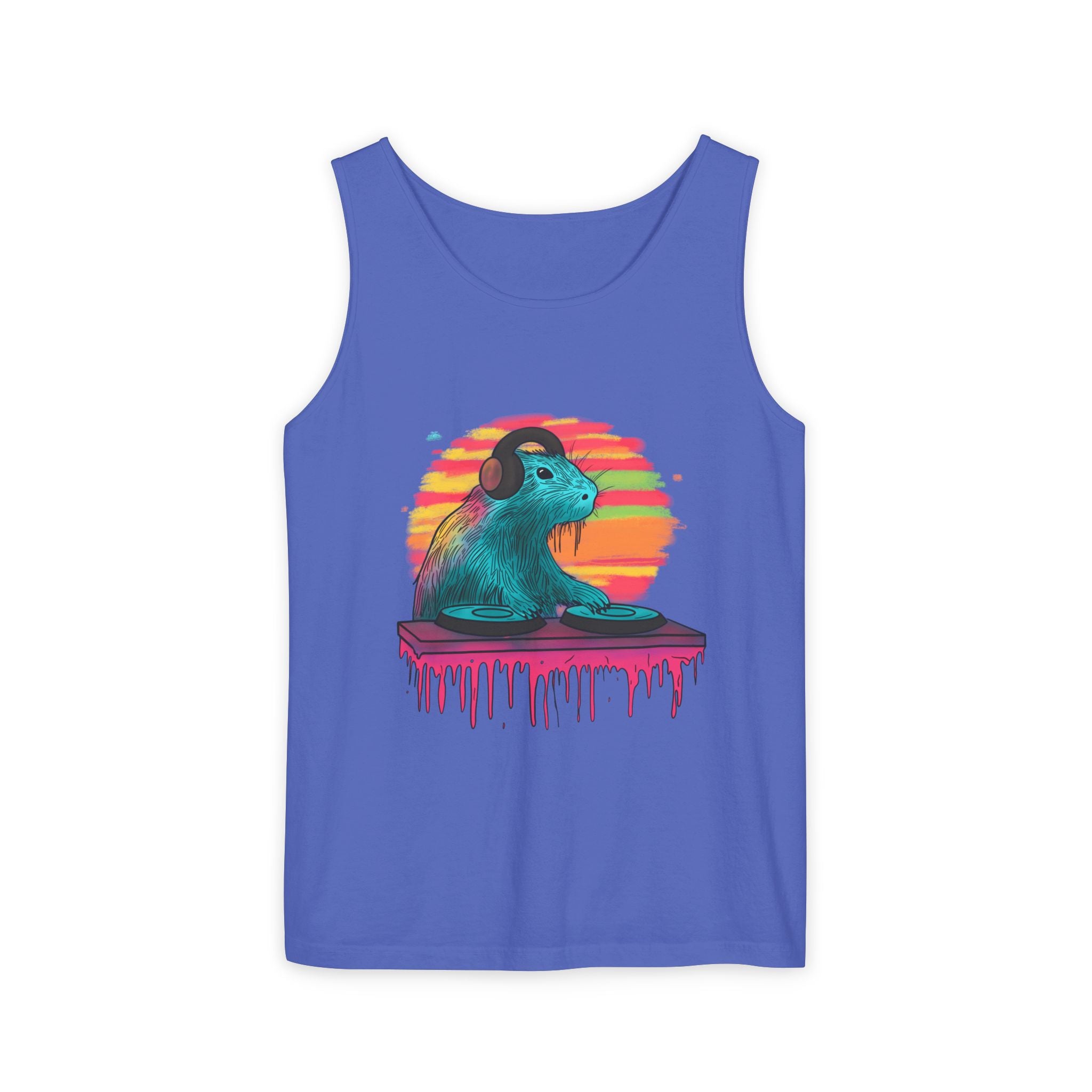 DJ Capybara Retro Music Tank Top