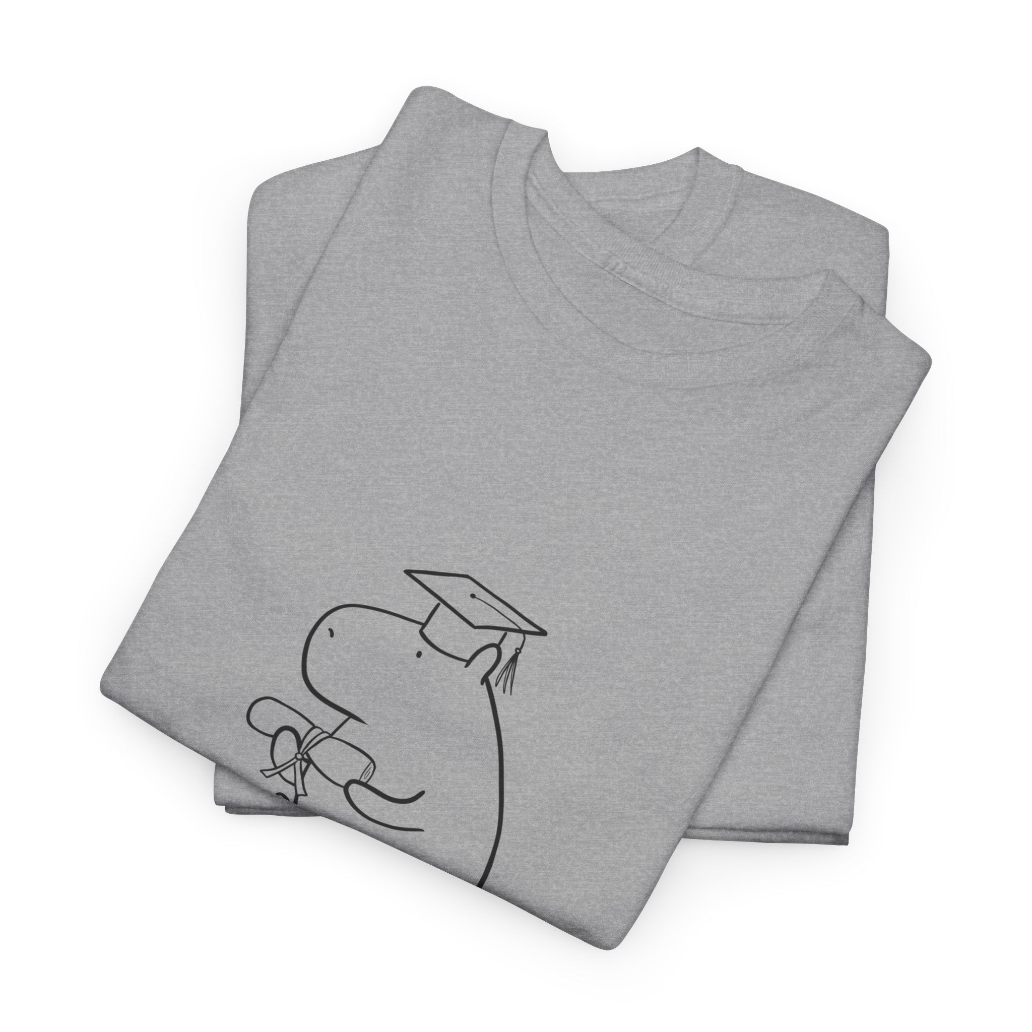 Funny Graduation Shirt – “Now What?” Capybara Heavy Tee