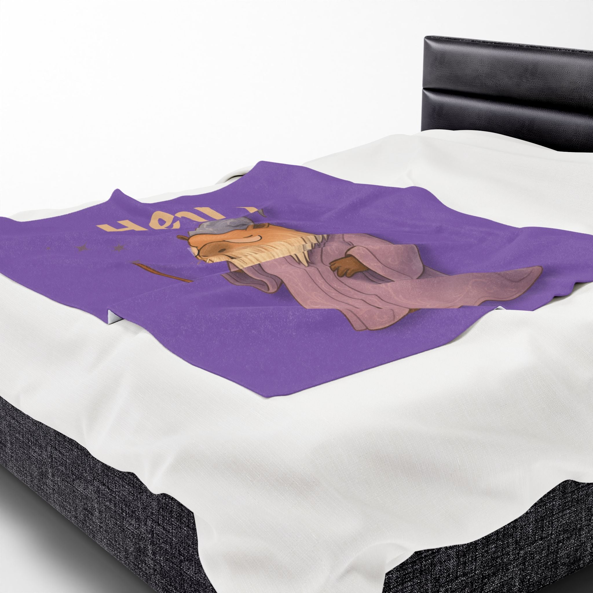 Personalized Wizard of Chill Capybara Blanket | Custom Name Kids Blanket