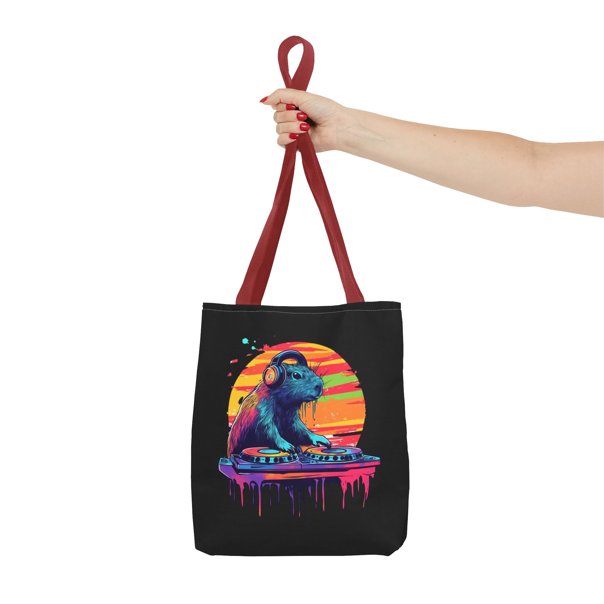 DJ Capybara Tote Bag | Festival Tote, Music Lover Gift, Chill Vibes Accessory