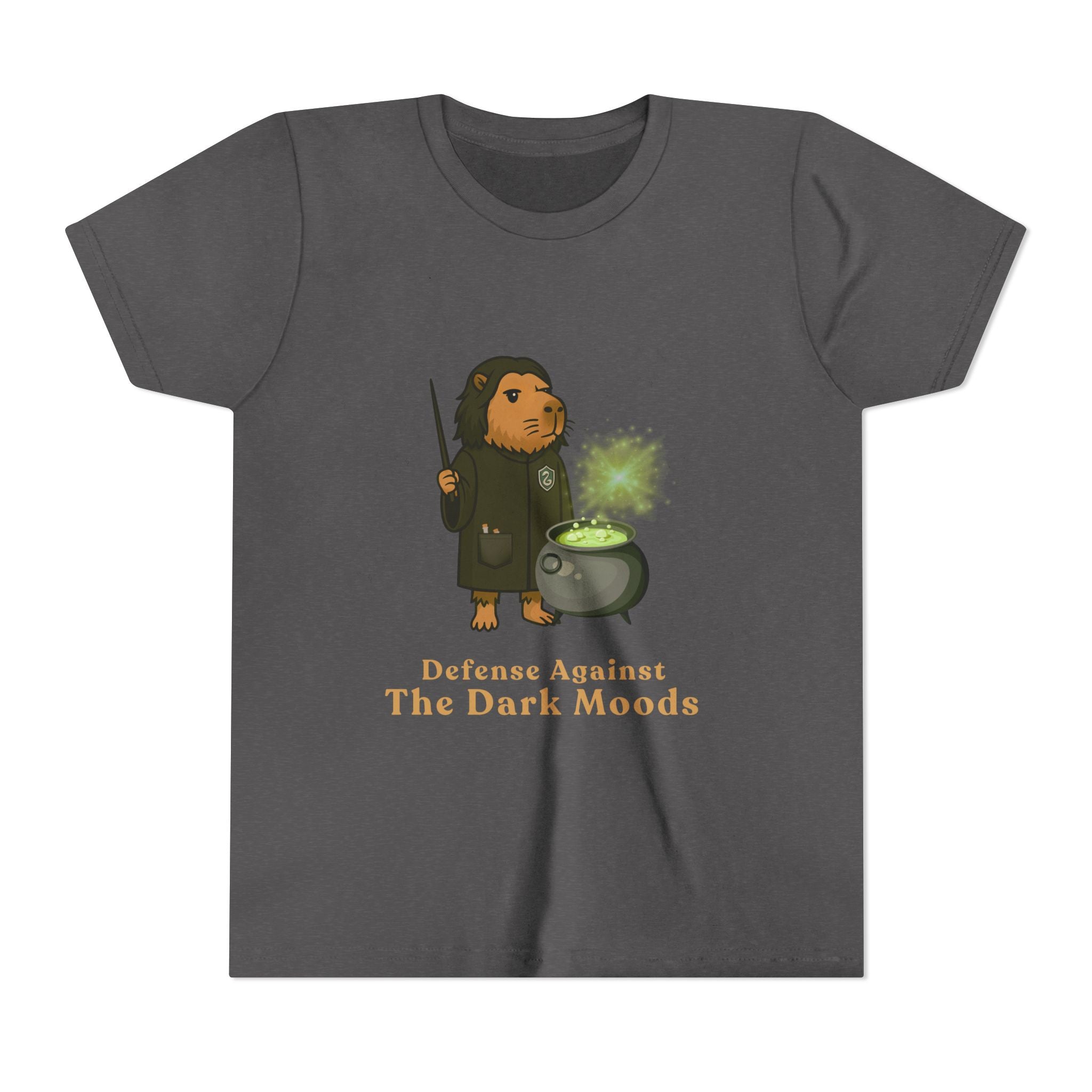 Defense Against the Dark Moods | Capybara Wizard Graphic Kids Tee