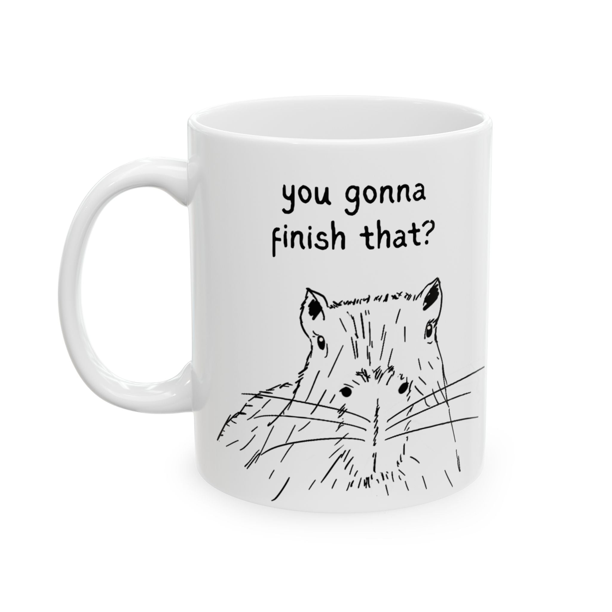 You Gonna Finish That? Funny Capybara Coffee Mug