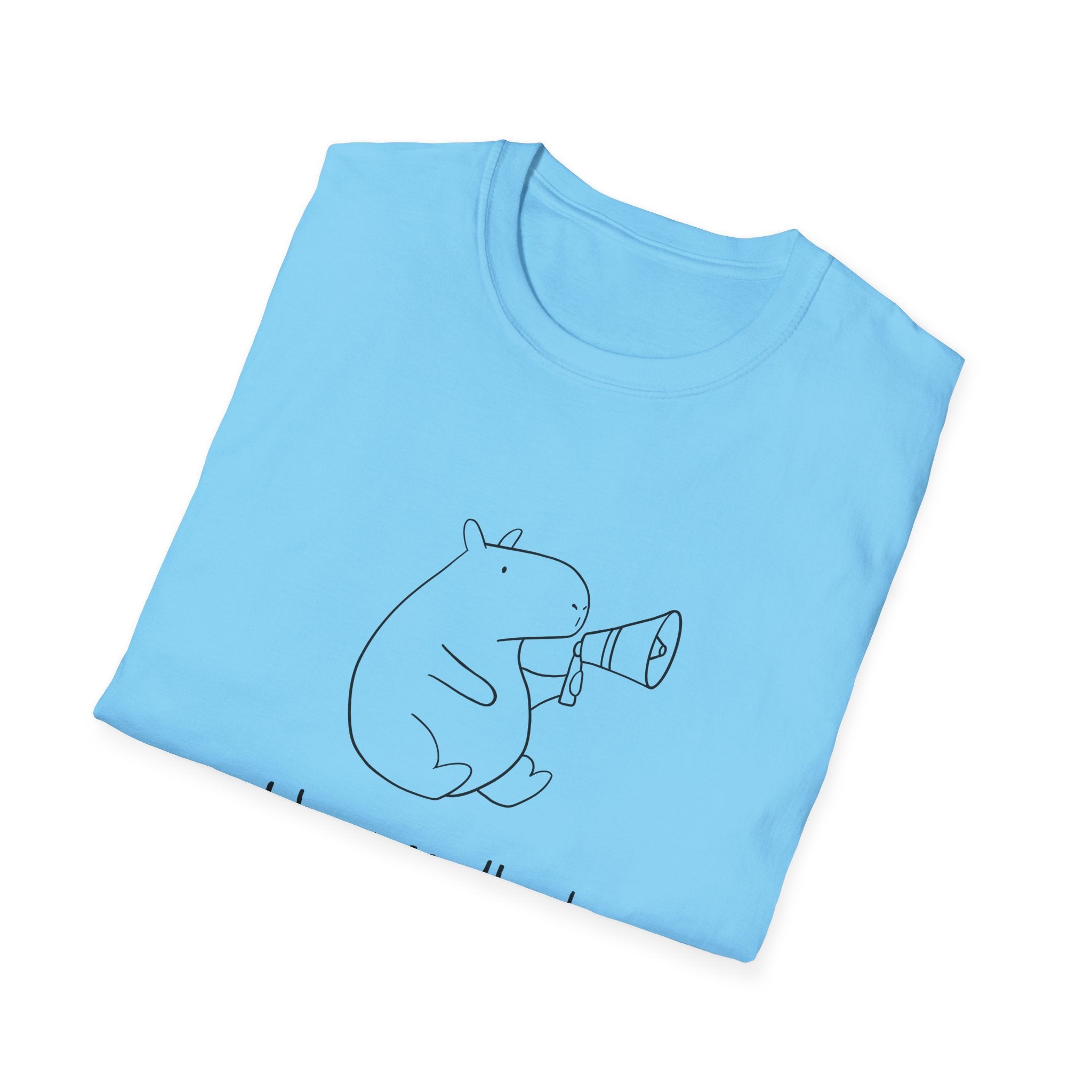 Funny Capybara T-Shirt – “I Have Feedback” Minimalist Graphic Tee