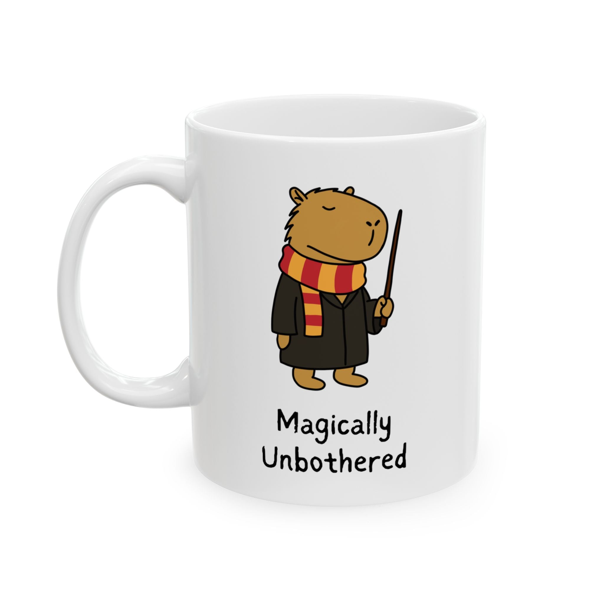 "Magically Unbothered" Capybara Wizard Coffee Mug