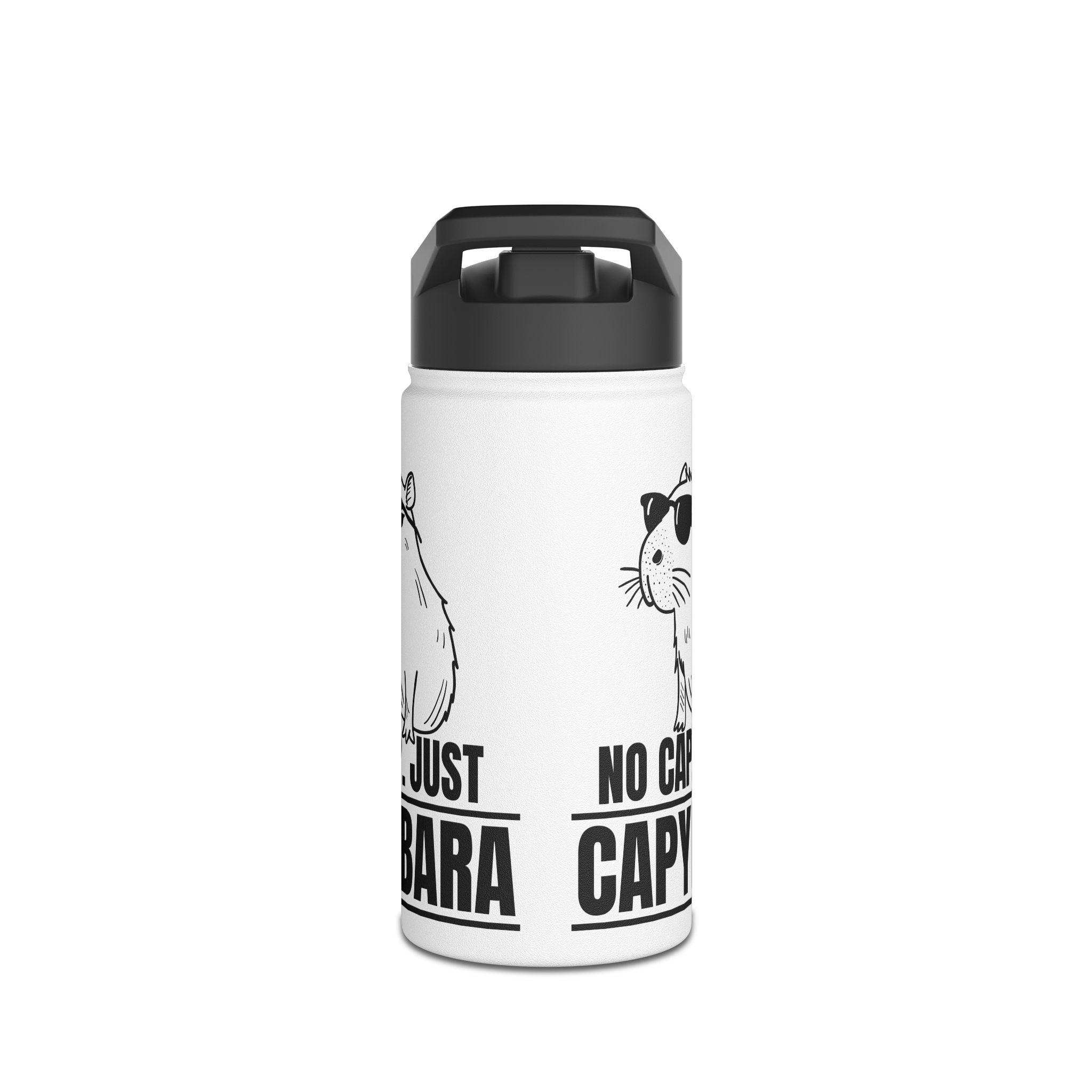 Personalized No Cap Just Capybara Water Bottle