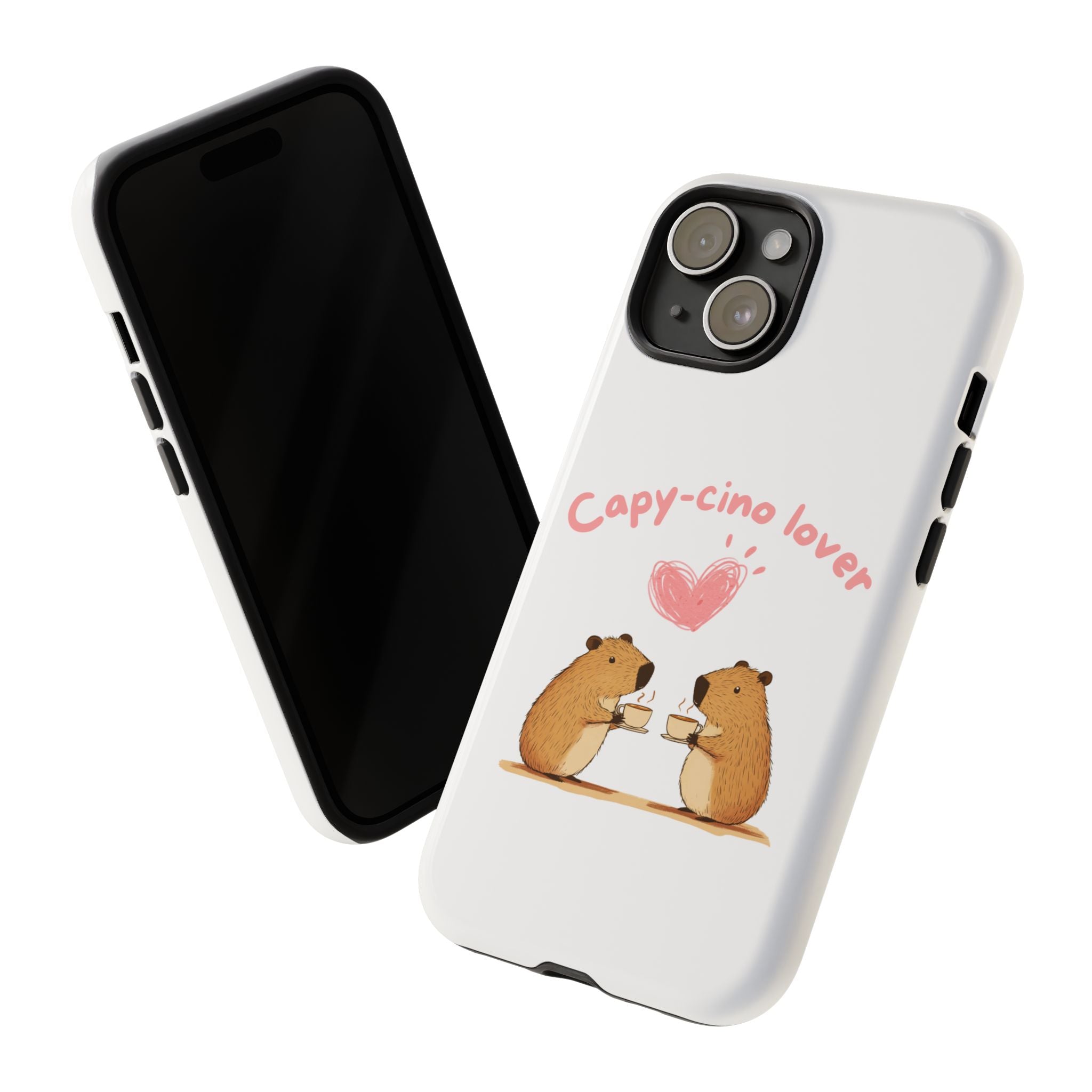 Cute Capybara Phone Case (Capy-cino Lover Series)