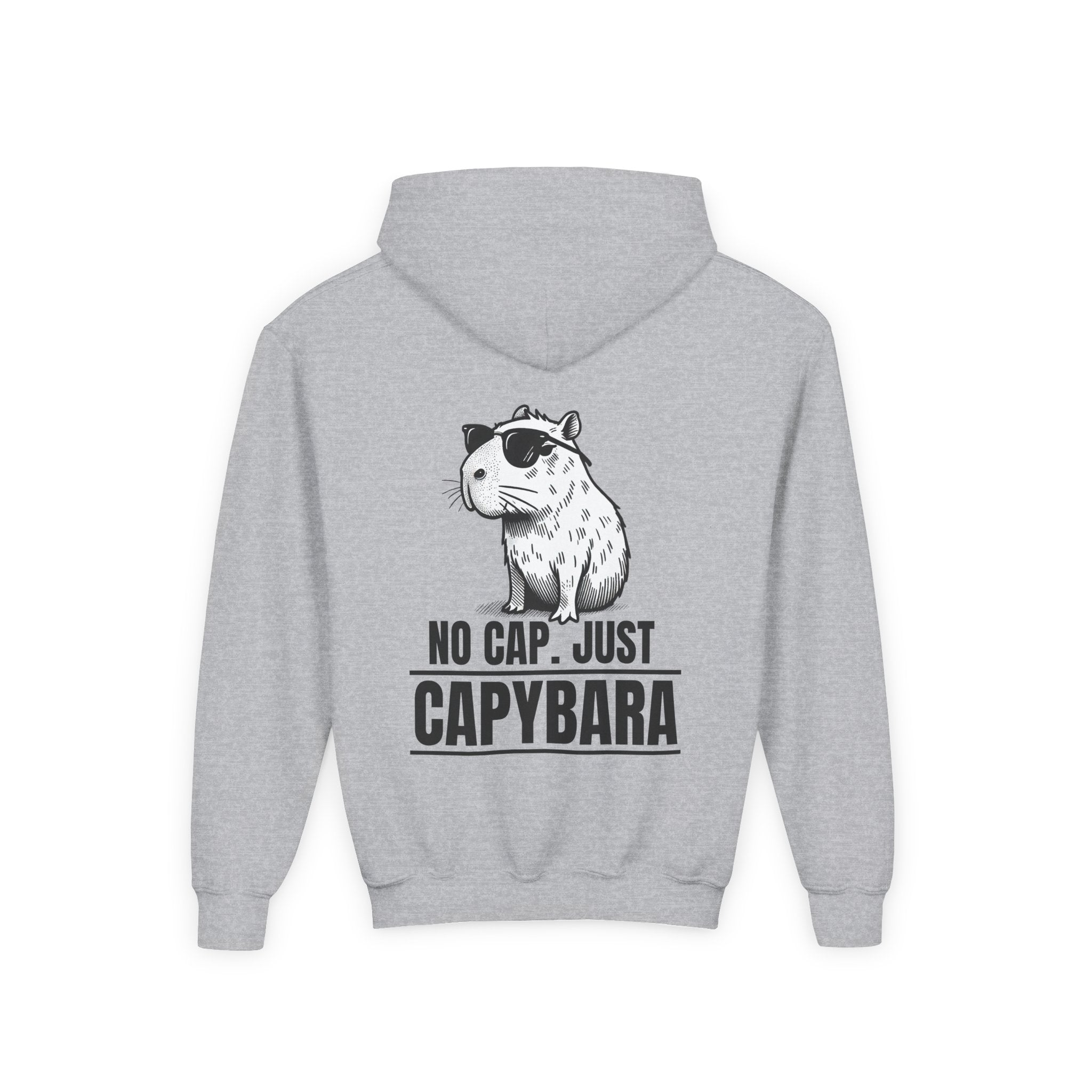 No Cap, Just Capybara Kids Hoodie