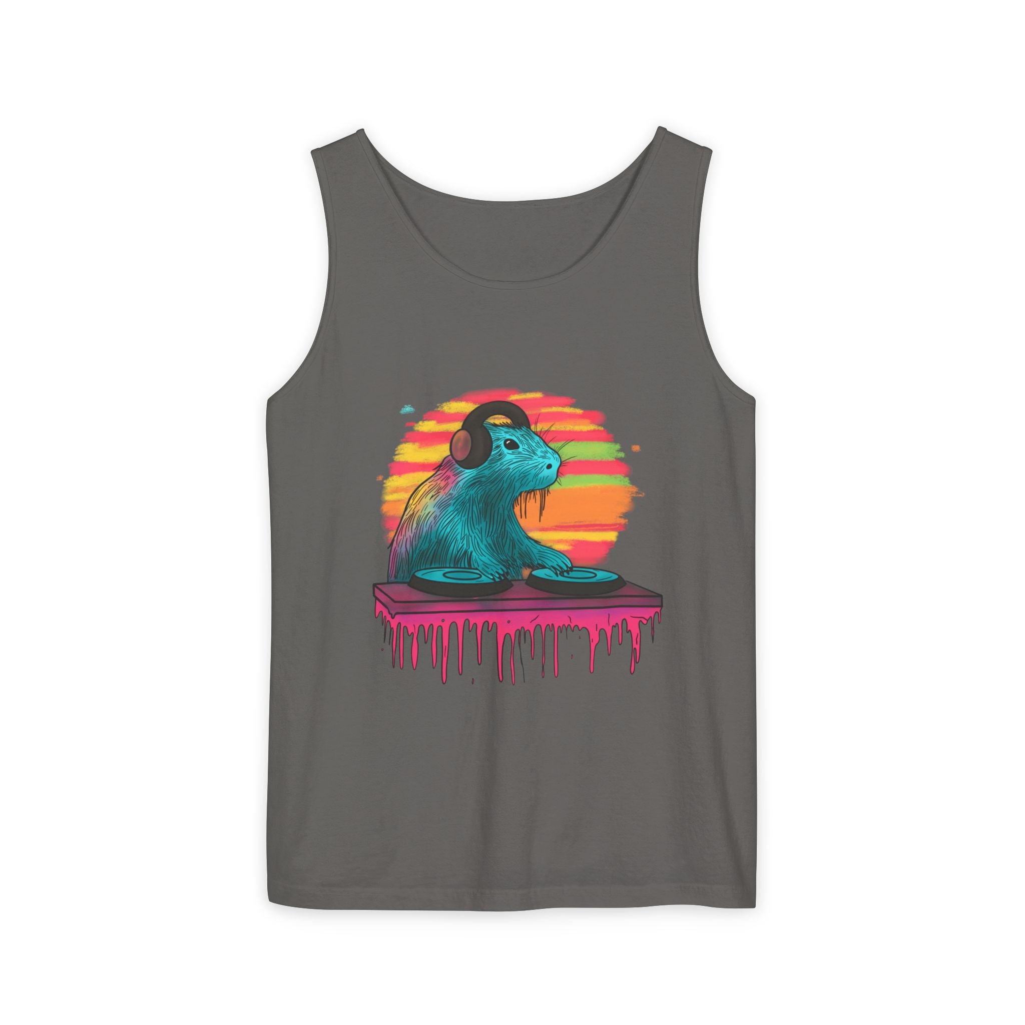 DJ Capybara Retro Music Tank Top