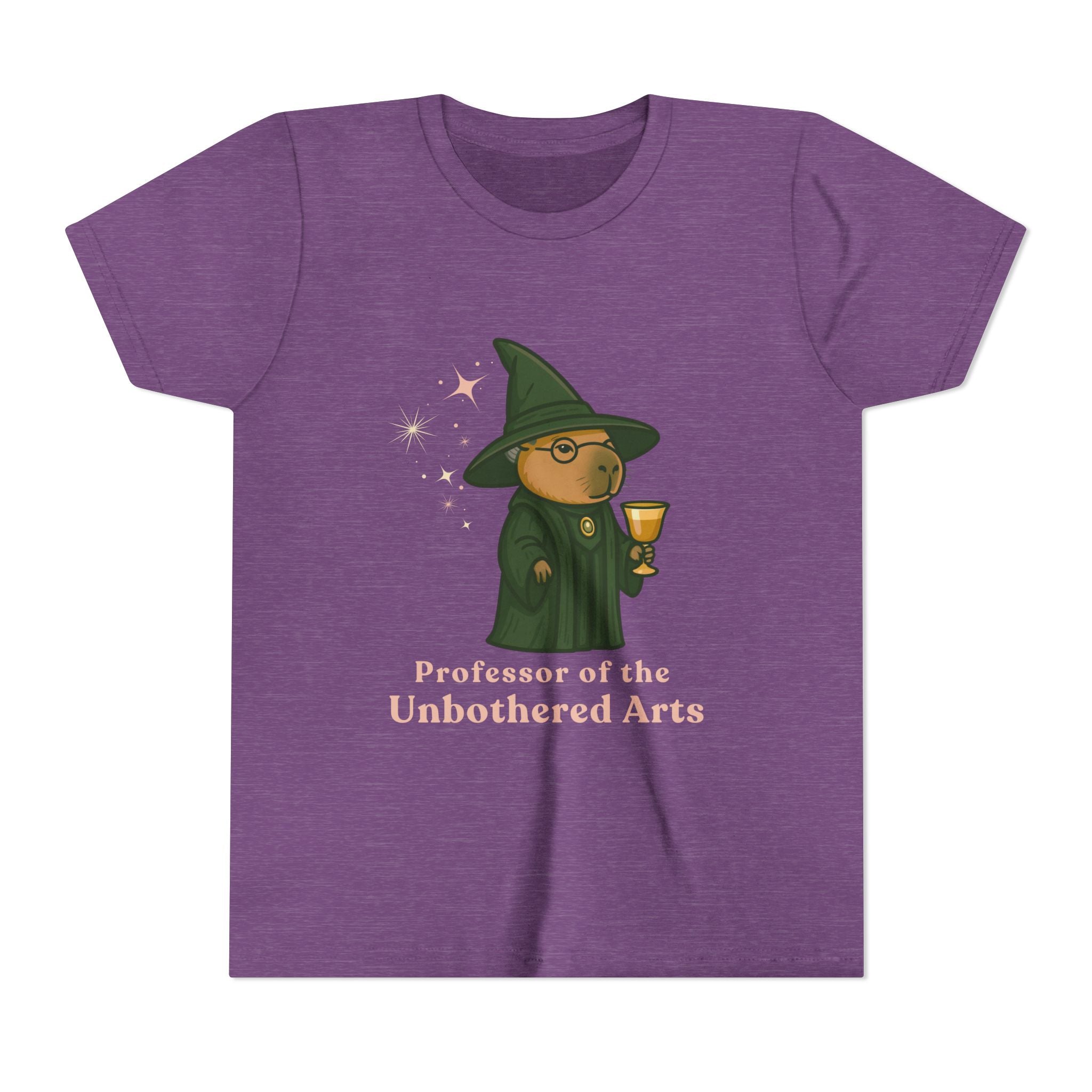 Whimsical Youth Tee - Capybara Professor McGonagall Shirt, Capybara School of Witchcraft & Wizardry, Funny Harry Potter Parody | Magical Fandom Gift | Unisex Tee