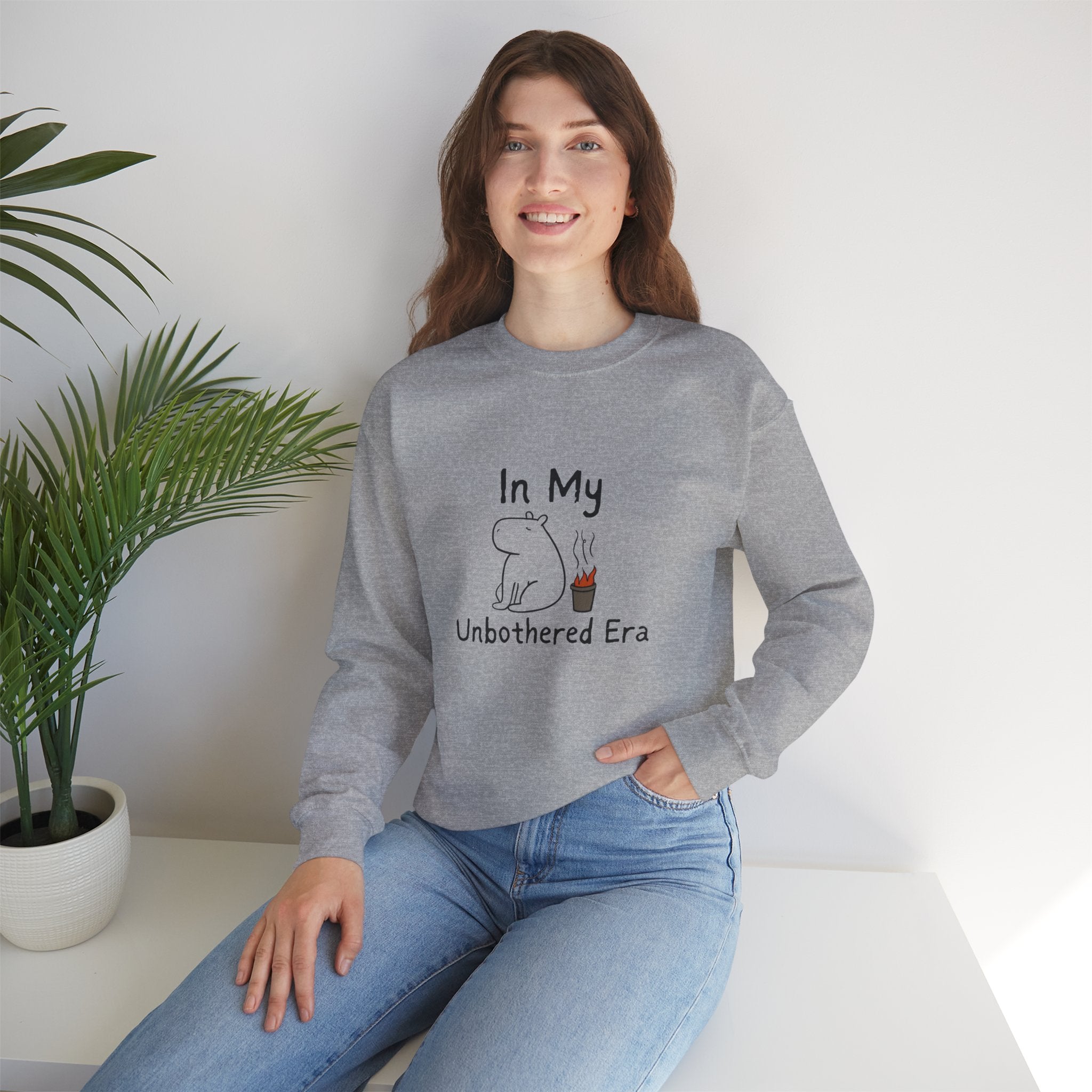 "In My Unbothered Era" Capybara Adult Sweatshirt
