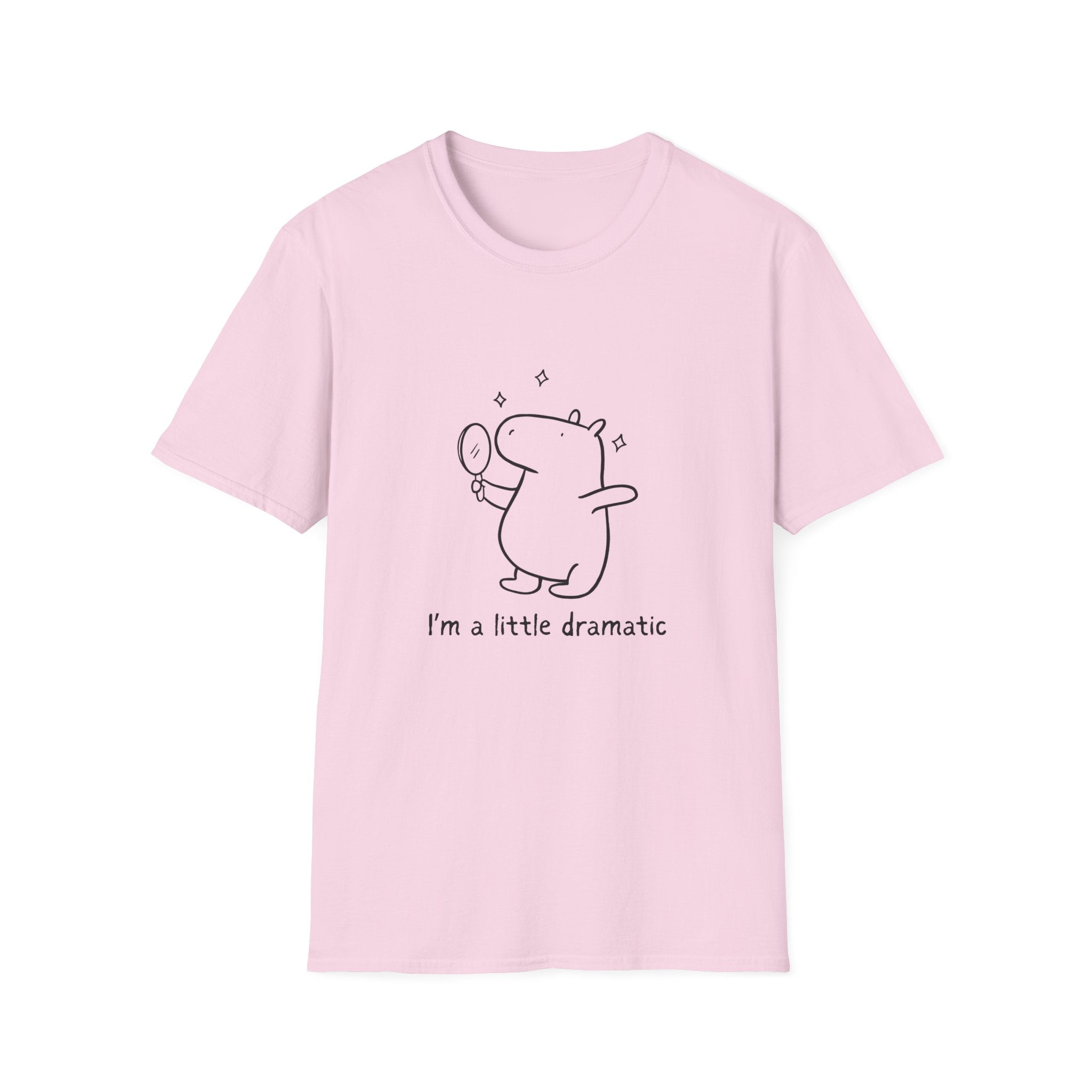 "I'm a Little Dramatic" Capybara Drama Lover Softstyle Tee