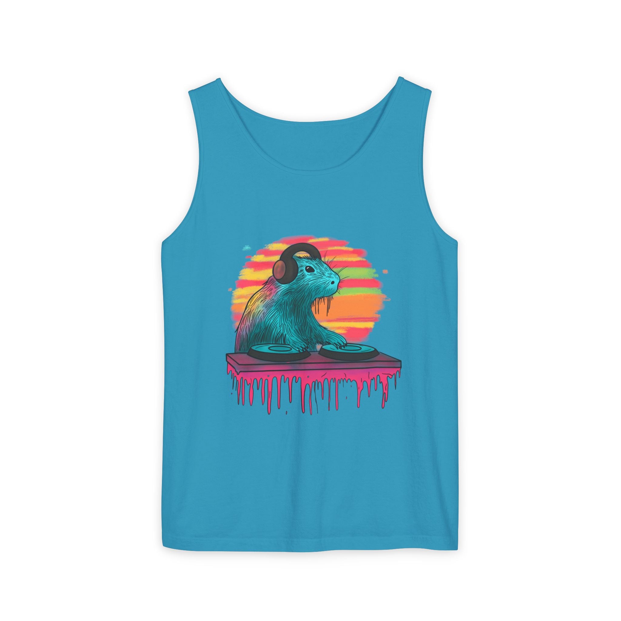 DJ Capybara Retro Music Tank Top