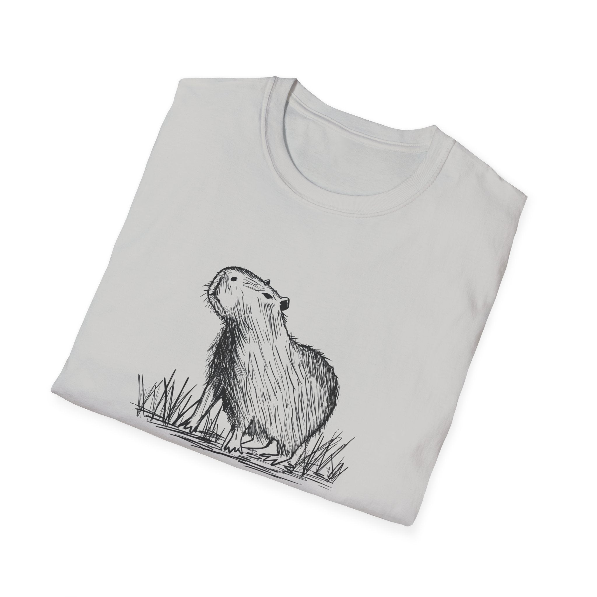 This Is Me Unbothered Shirt – Funny Capybara Softstyle Tee