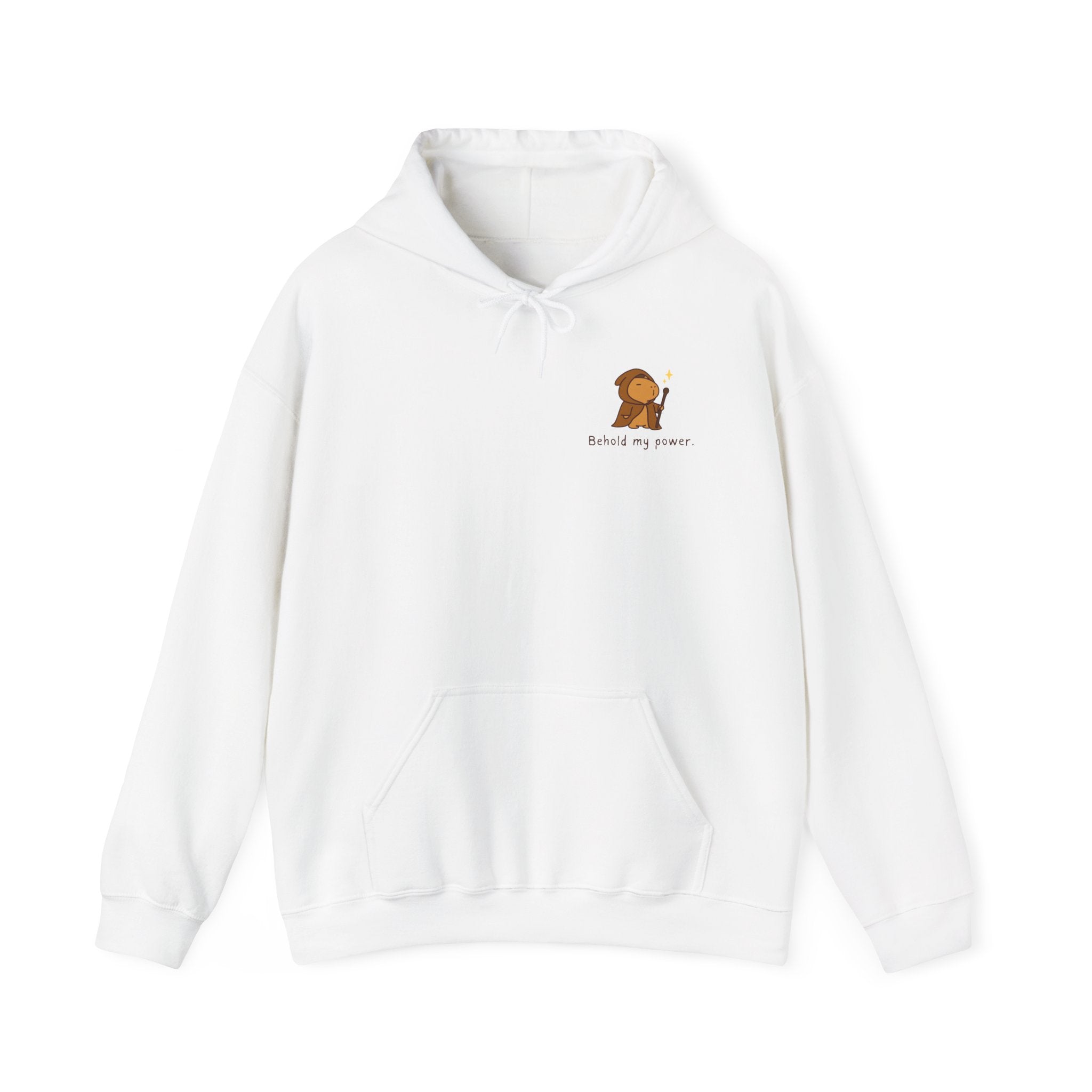 Behold My Power Hoodie – Funny Capybara Wizard Hoodie for Adults