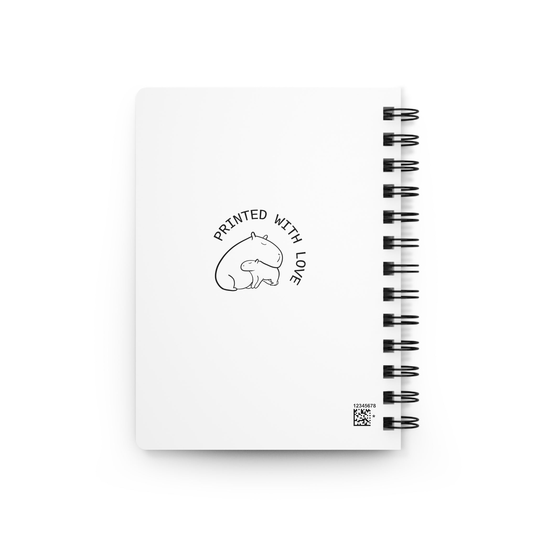 Capybara Cuddles Notebook – Cute Animal Spiral Journal