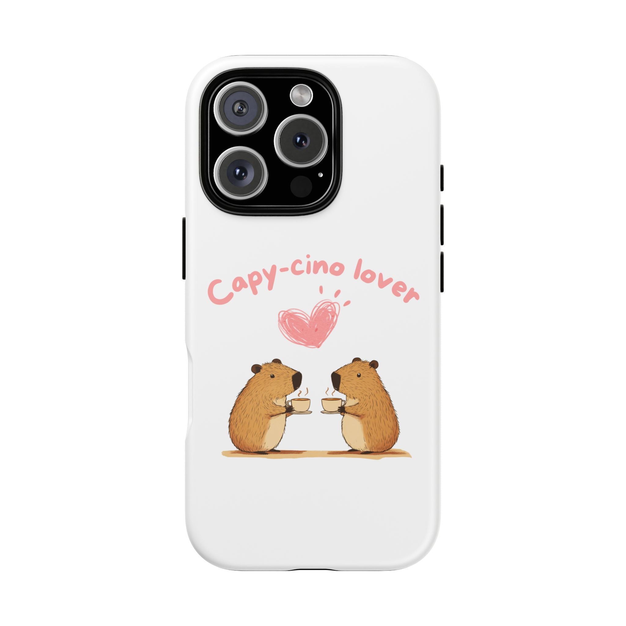Cute Capybara Phone Case (Capy-cino Lover Series)