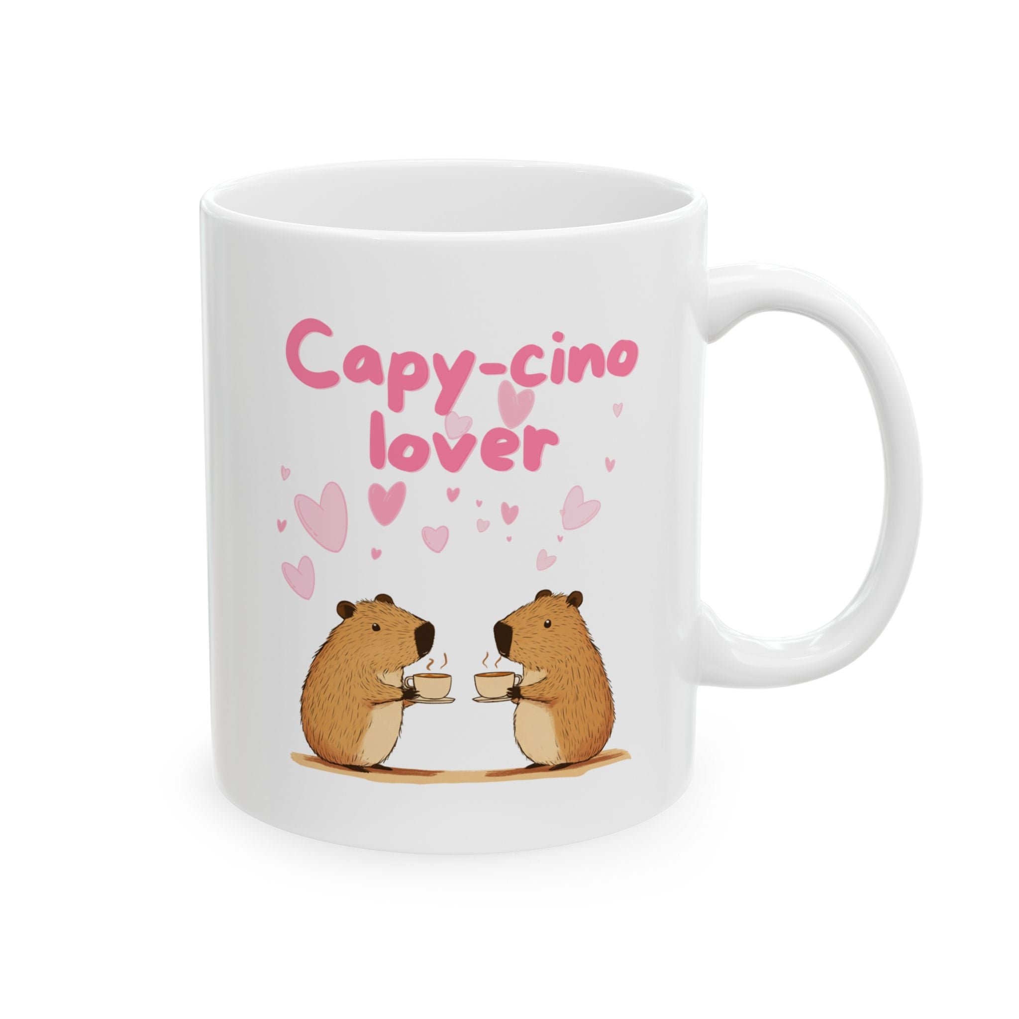 Capy-Cino Lover Hearts Abound Mug