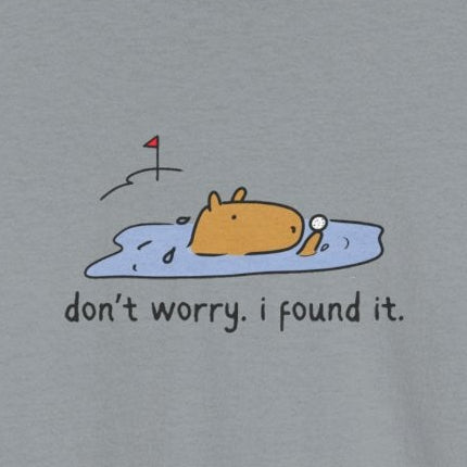 Don’t Worry, I Found It Capybara Golf Heavy Tee