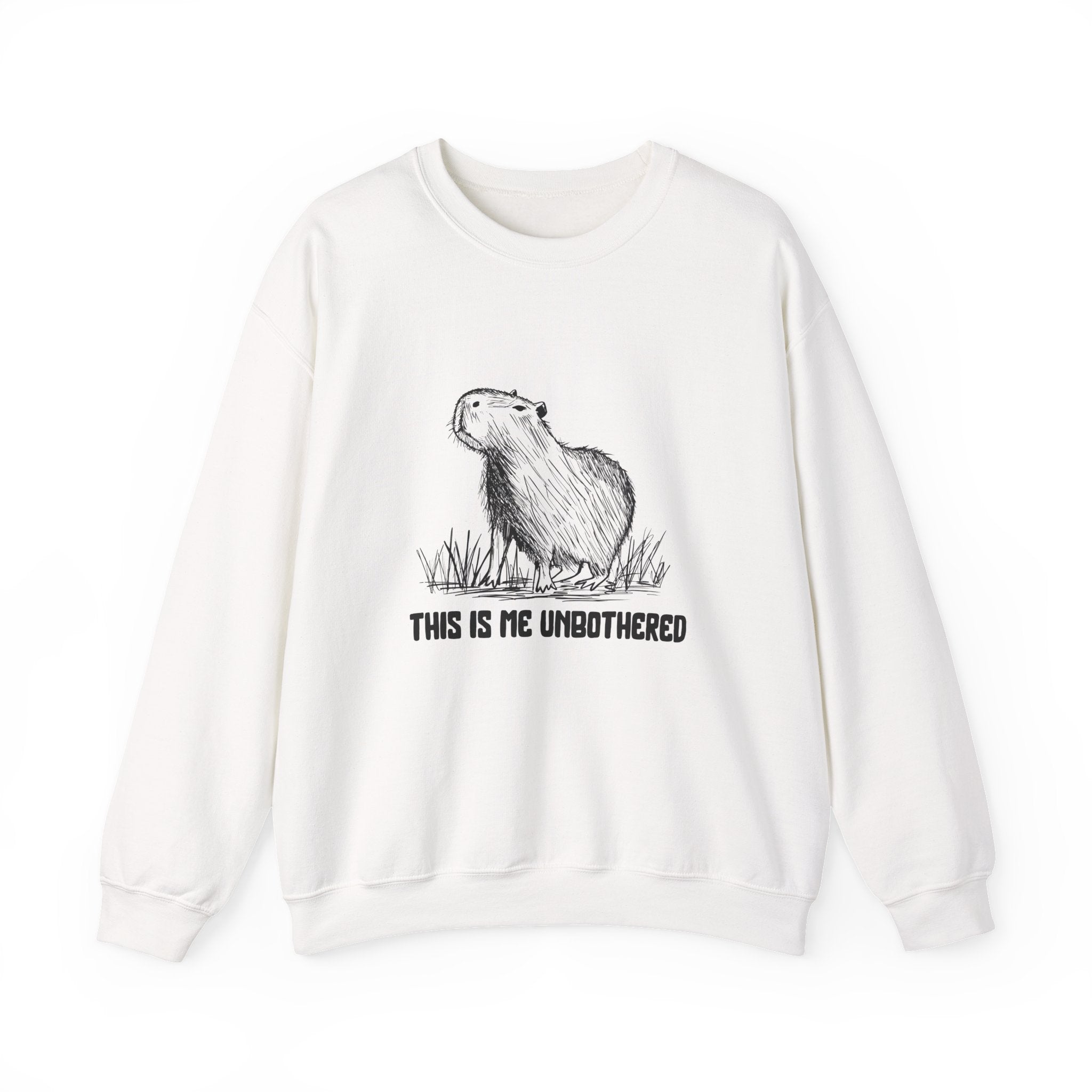 This Is Me Unbothered Sweatshirt – Funny Capybara Crewneck