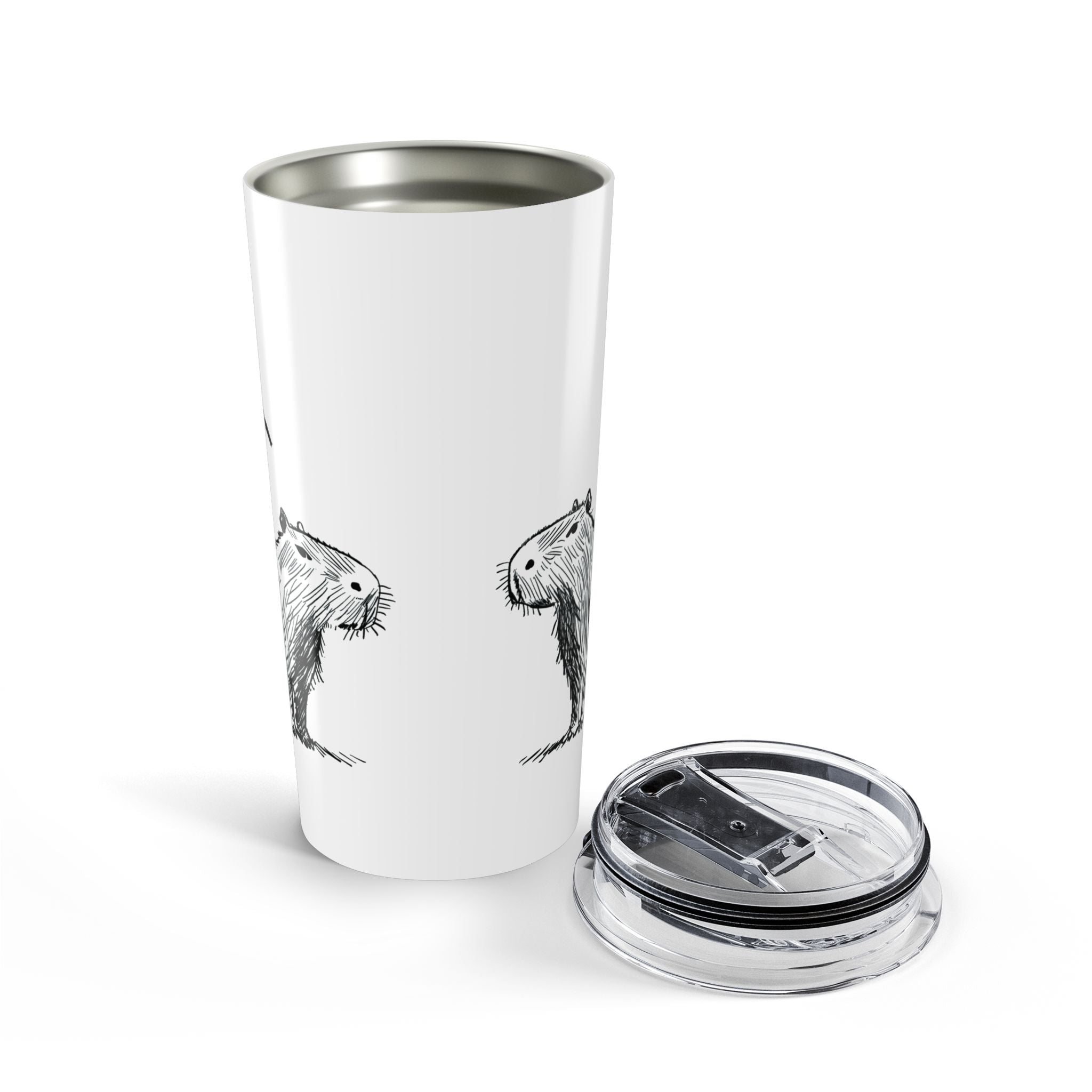 Personalized Capybara Tumbler “Bro” – Funny Insulated Travel Mug with Name