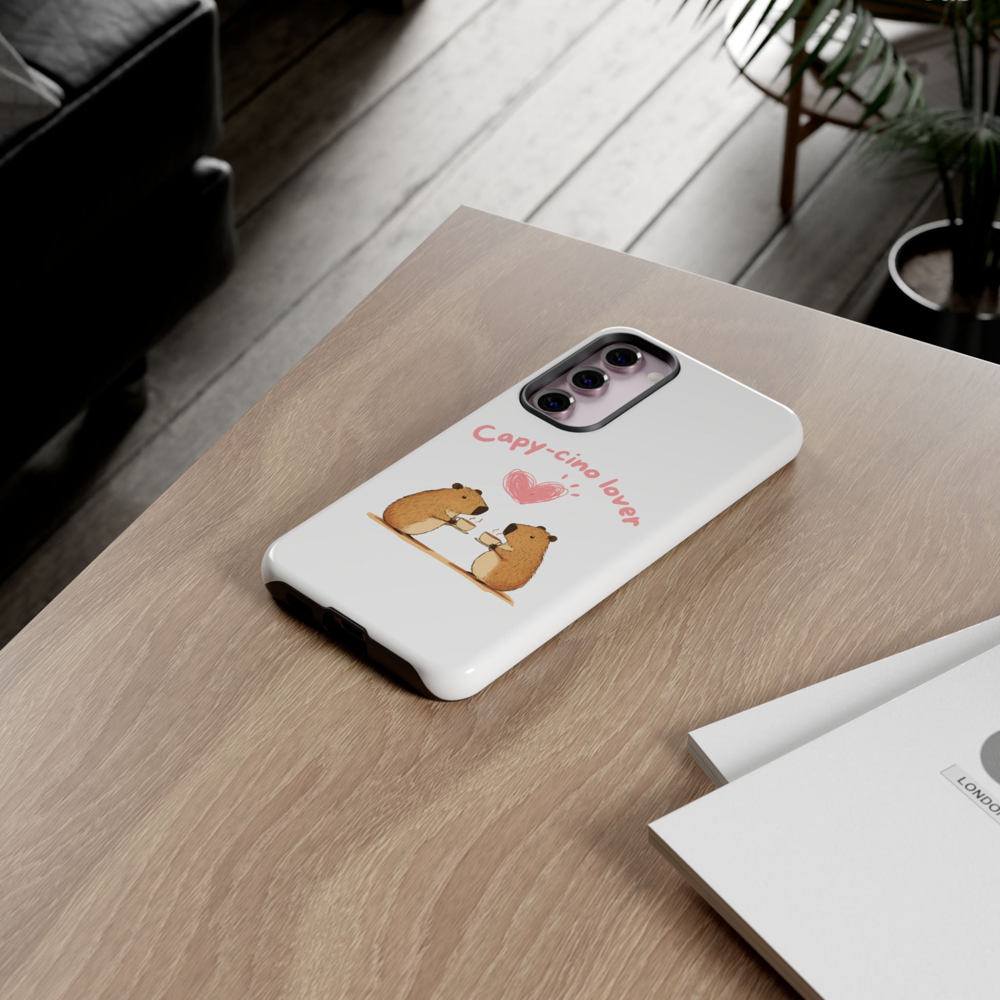 Cute Capybara Phone Case (Capy-cino Lover Series)