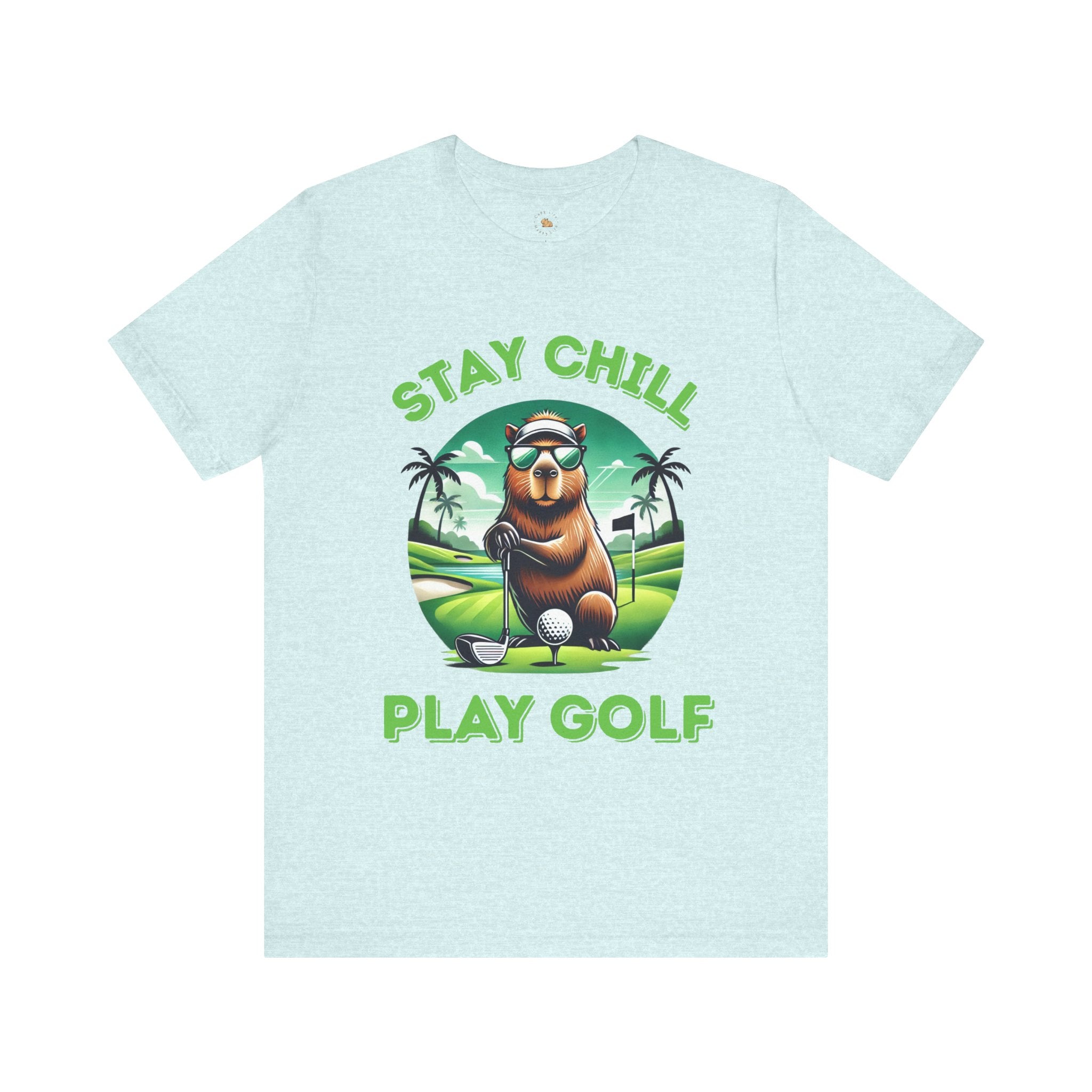 Stay Chill, Play Golf Art Deco Edition β Unisex Jersey T-Shirt ποΈββοΈ