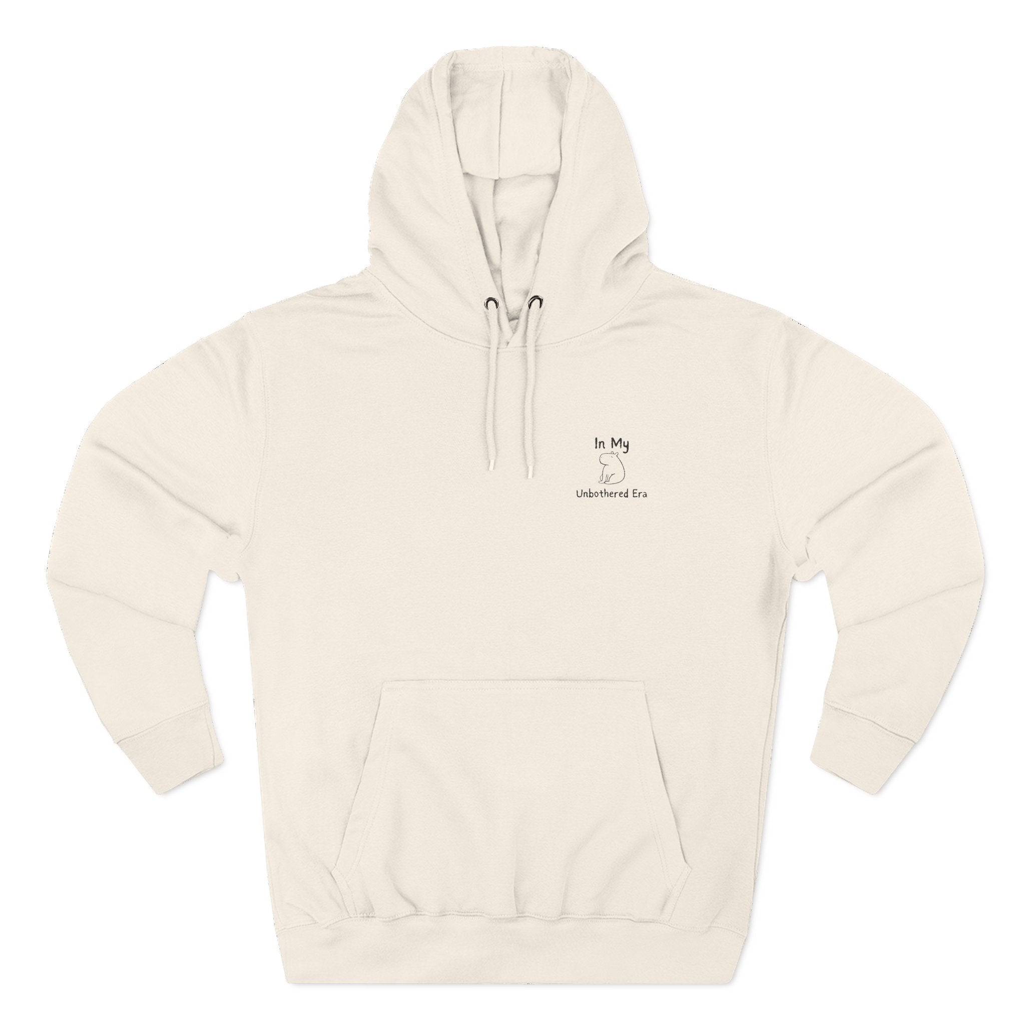 "In My Unbothered Era" Embroidered Capybara Premium Hoodie