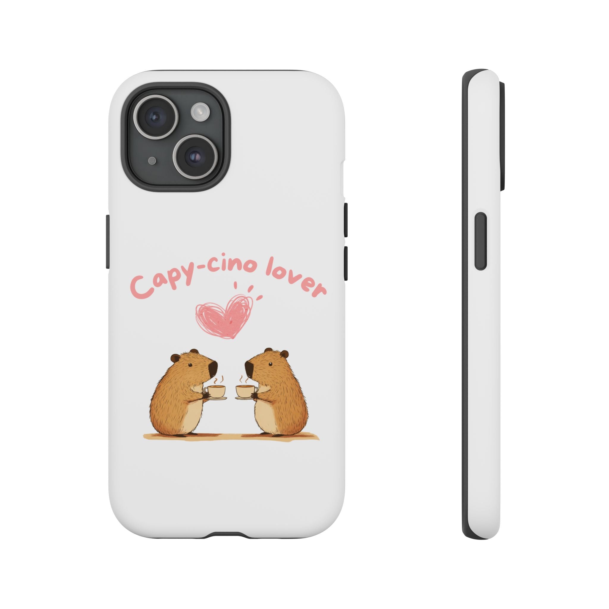 Cute Capybara Phone Case (Capy-cino Lover Series)
