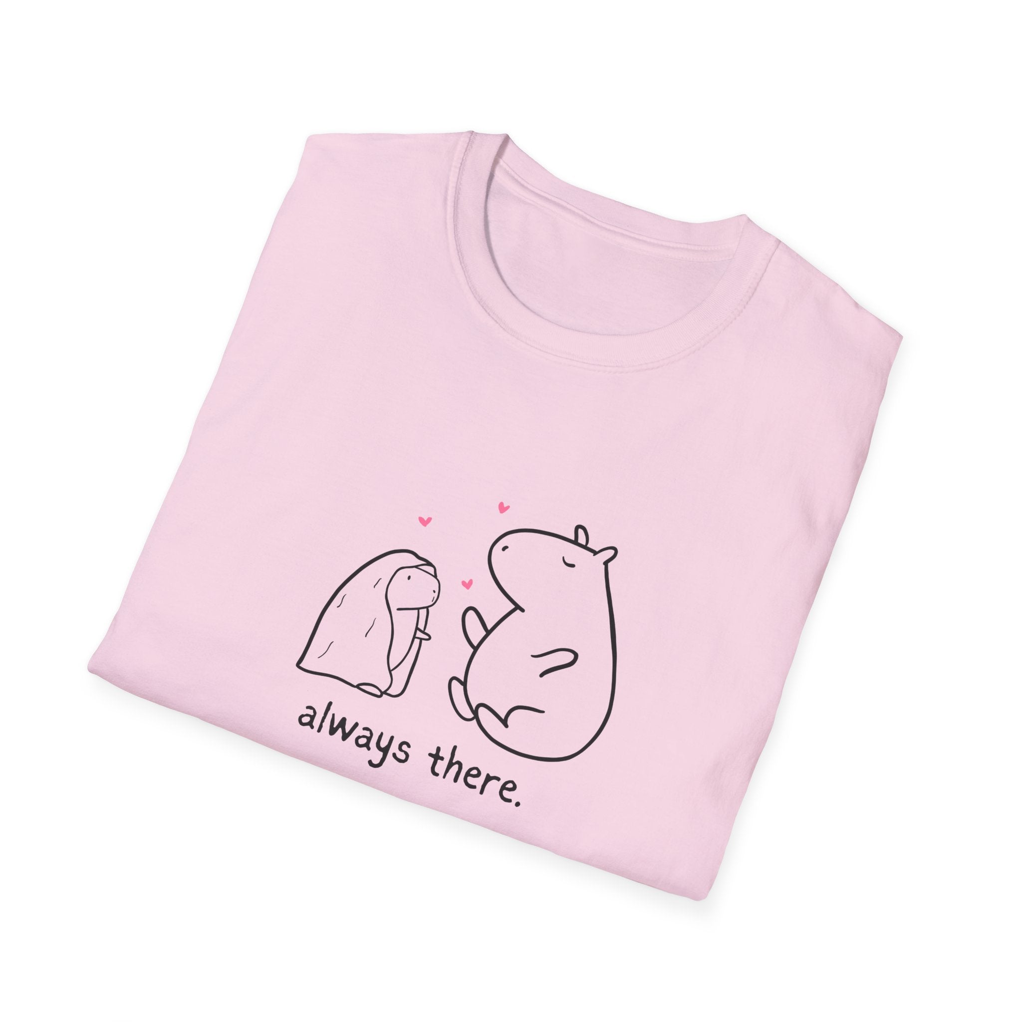 "Always There" Mom Softstyle Adult Tee – Capybara