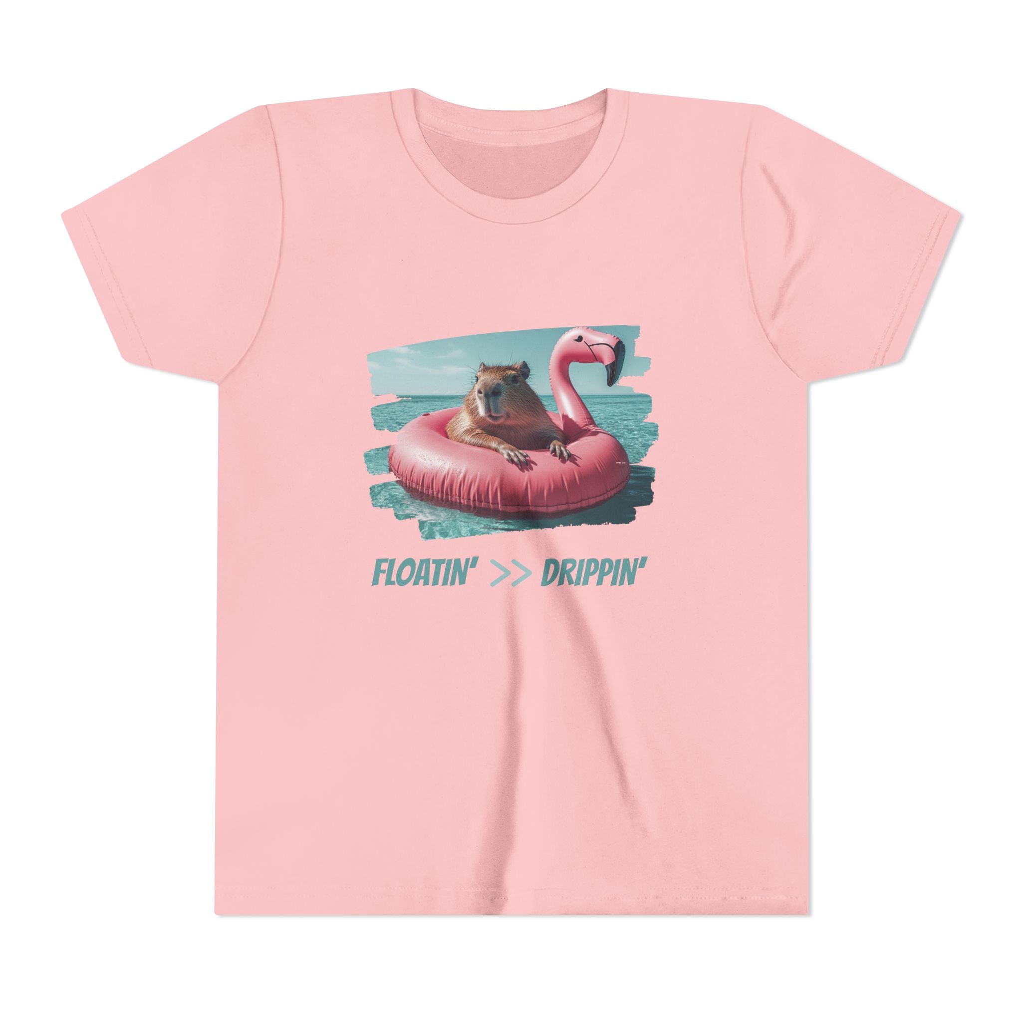 Floatin >> Drippin Capybara - Unisex Youth Tee