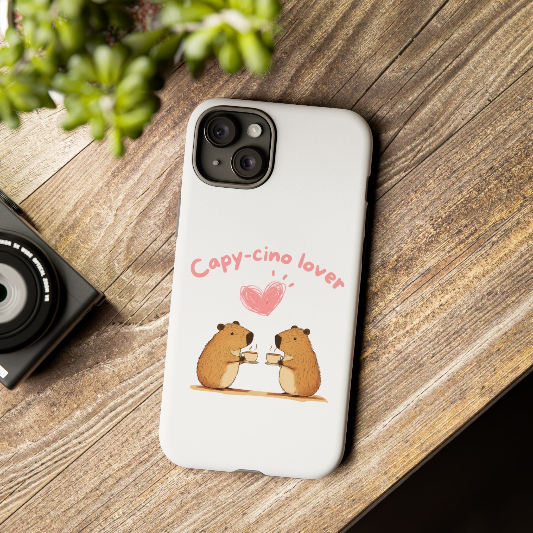 Cute Capybara Phone Case (Capy-cino Lover Series)