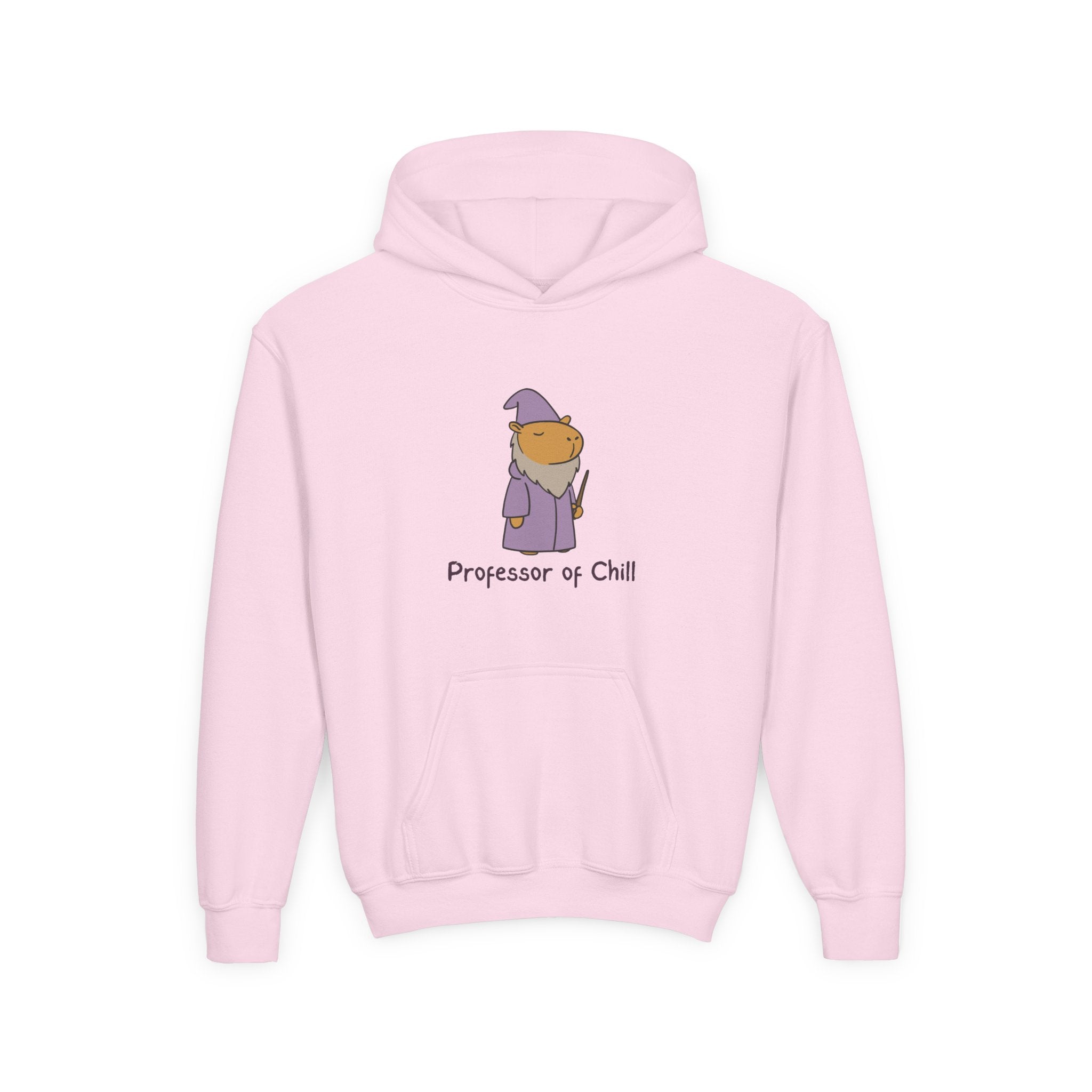 "Professor of Chill” – Capybara Wizard Kids Hoodie