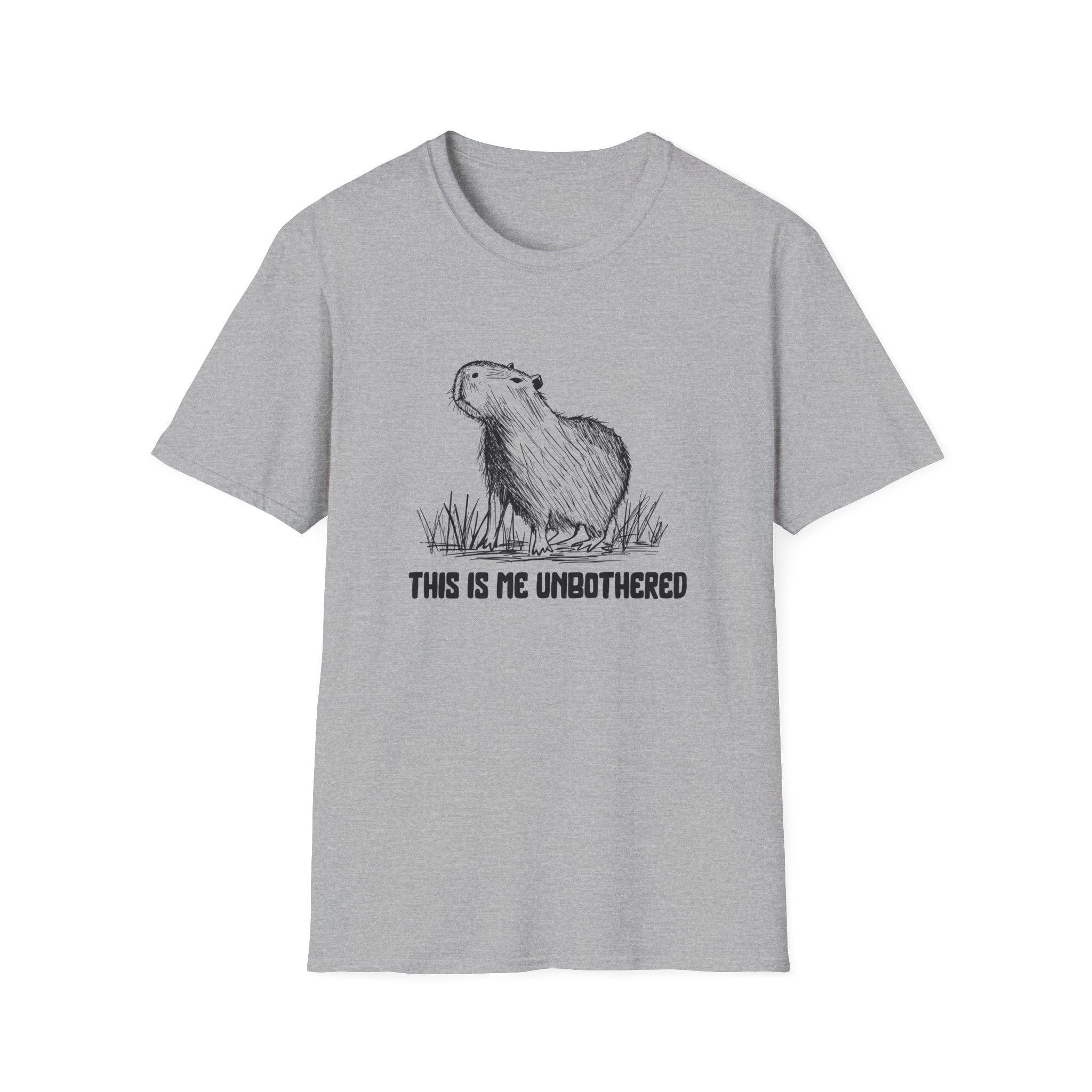 This Is Me Unbothered Shirt – Funny Capybara Softstyle Tee
