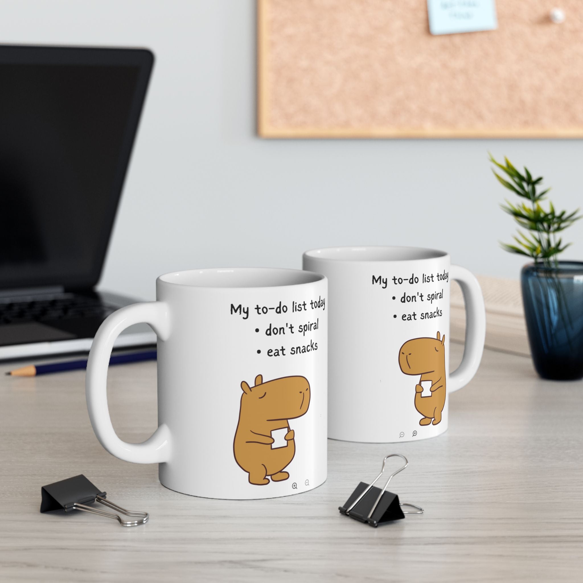 "My to-do list" Capybara Productivity Humor Coffee Mug