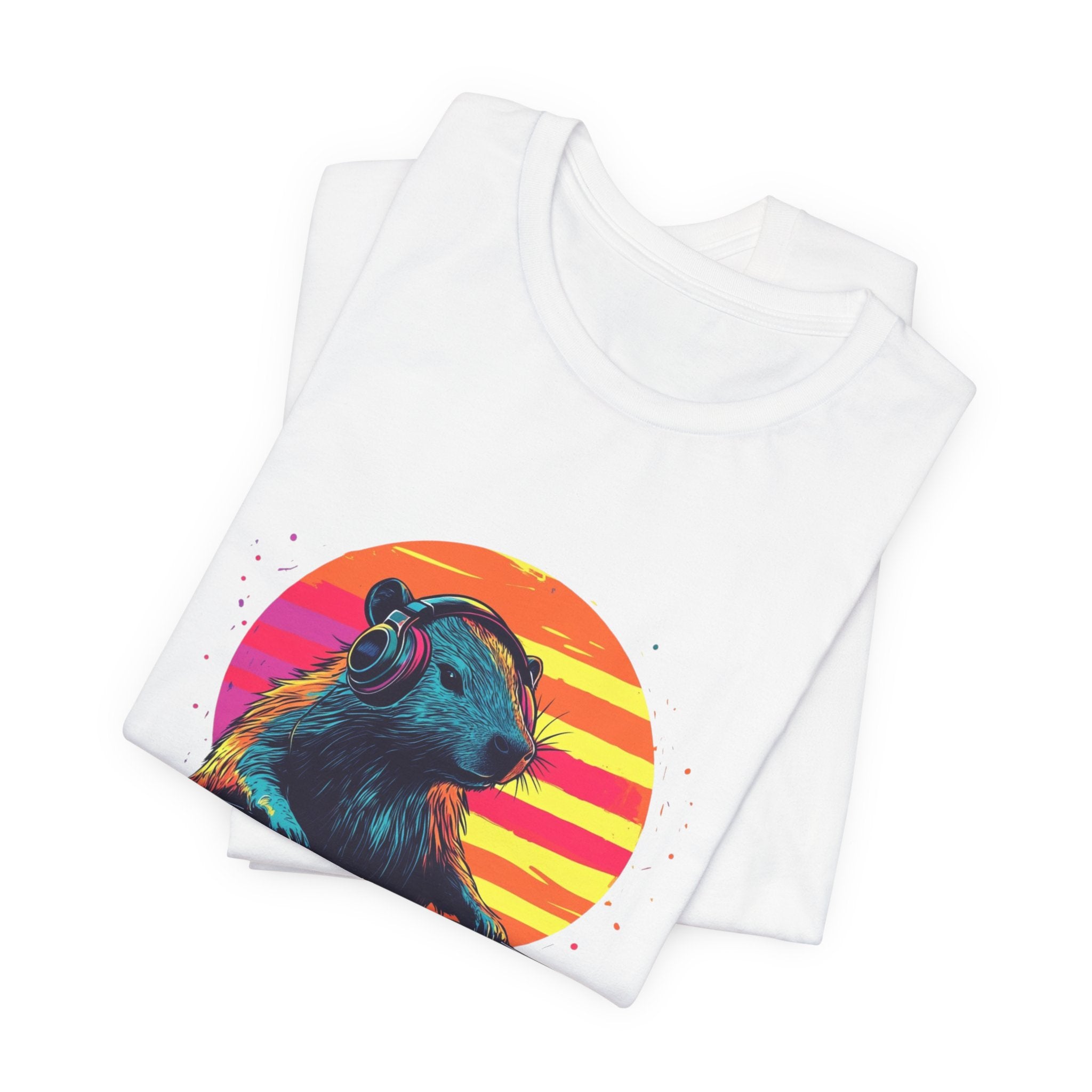 DJ Capybara Doublepaw Disk - Unisex Short Sleeve Tee