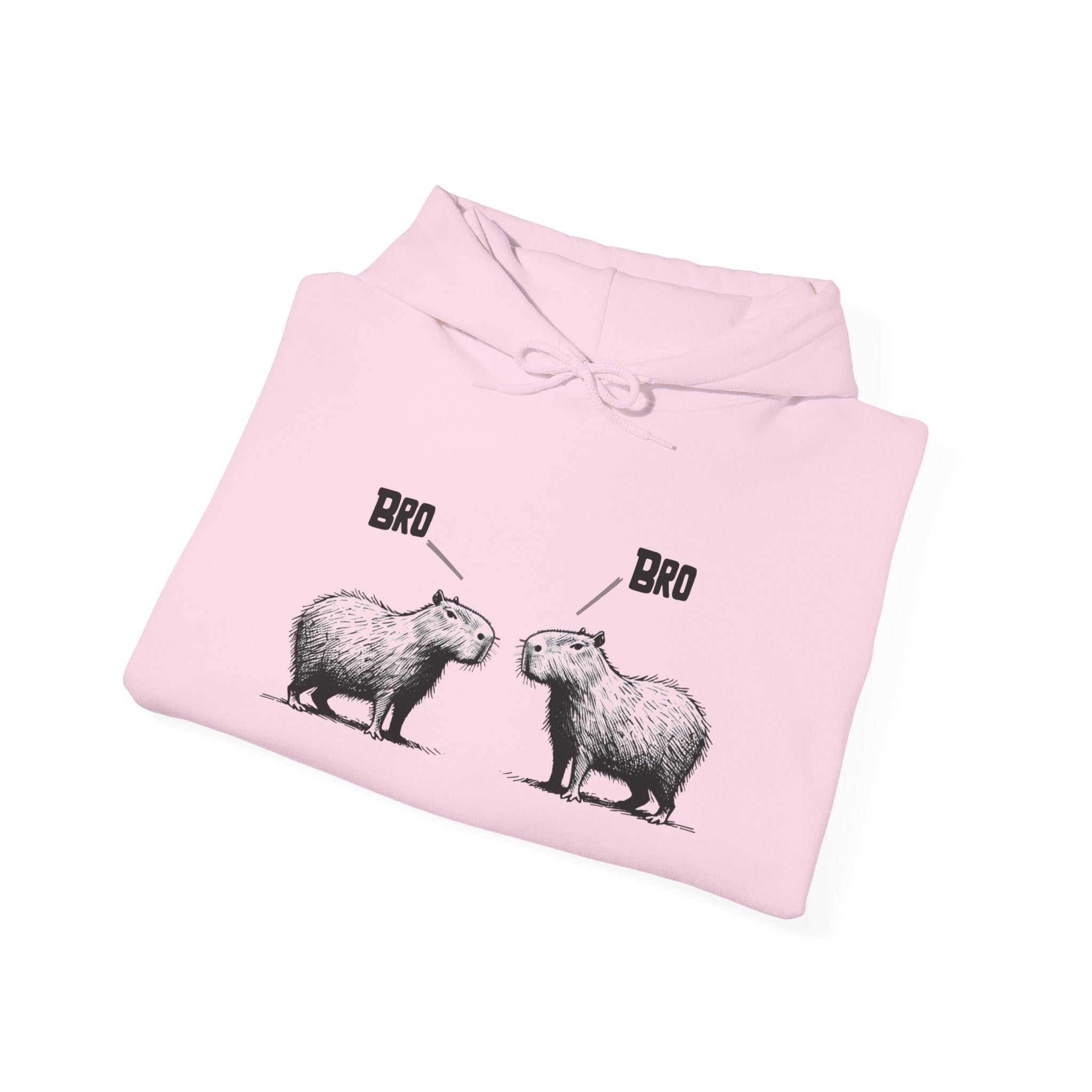 Bro Bro Sweatshirt – Classic Fit Gildan Crewneck – Funny Capybara Design for Kids & Adults