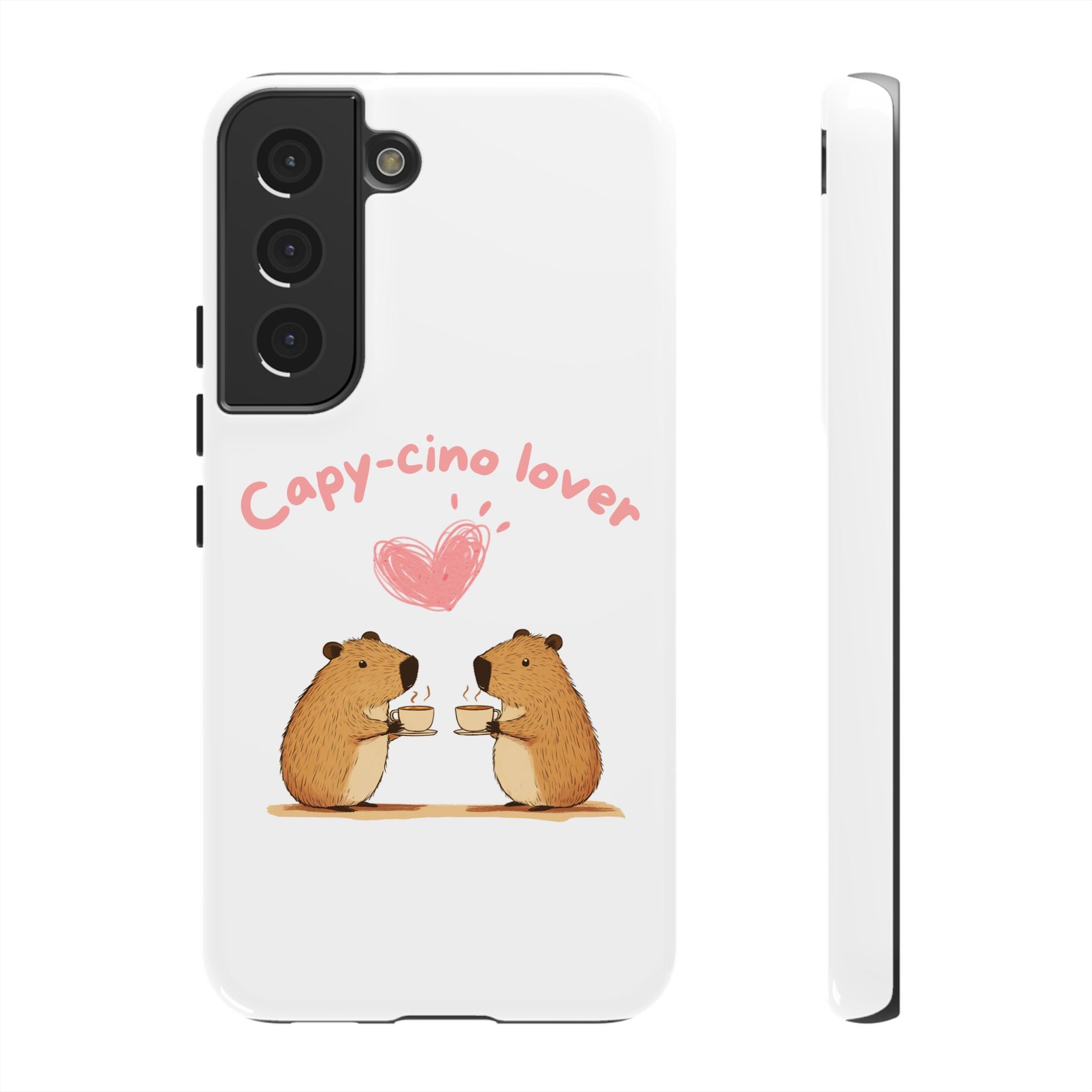 Cute Capybara Phone Case (Capy-cino Lover Series)