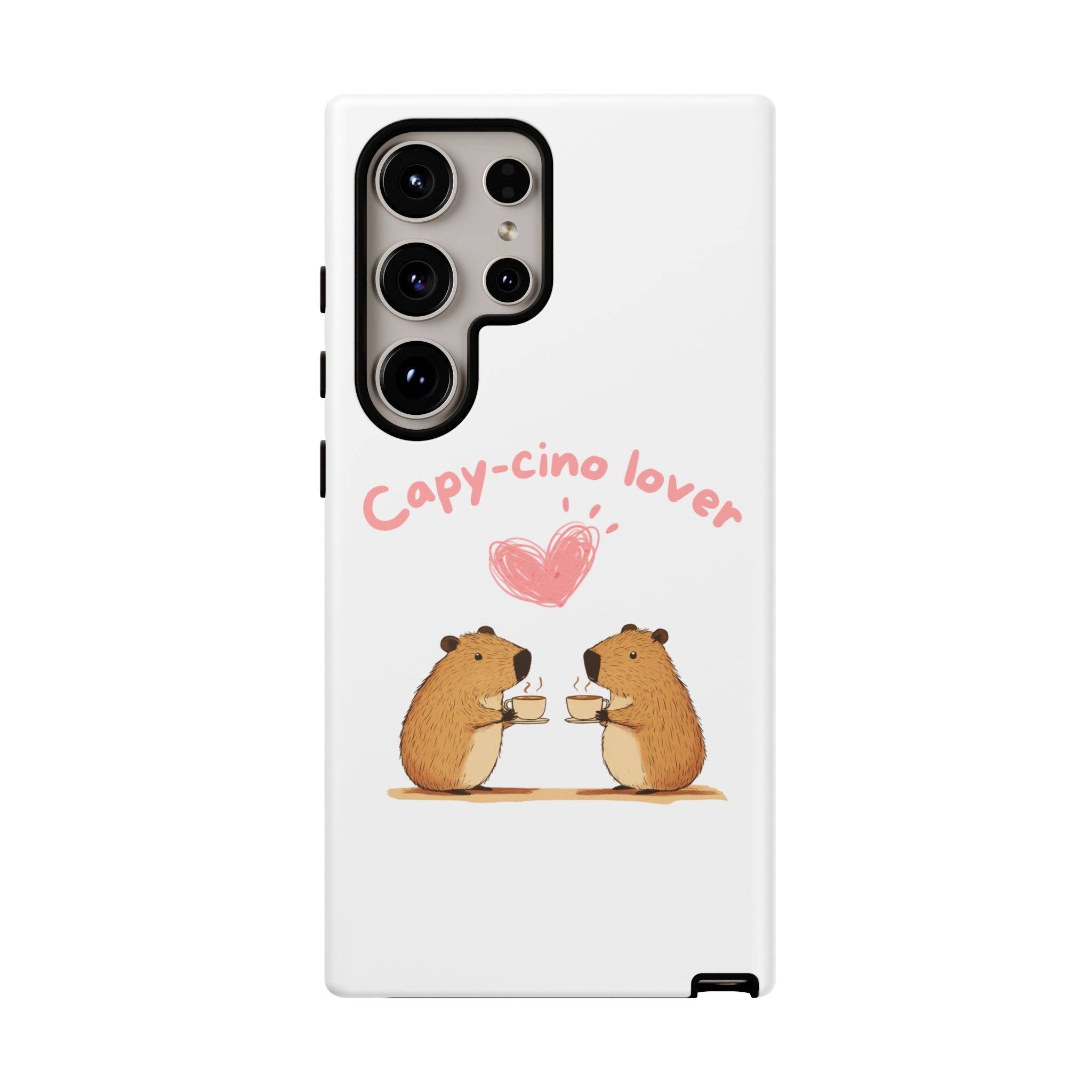 Cute Capybara Phone Case (Capy-cino Lover Series)