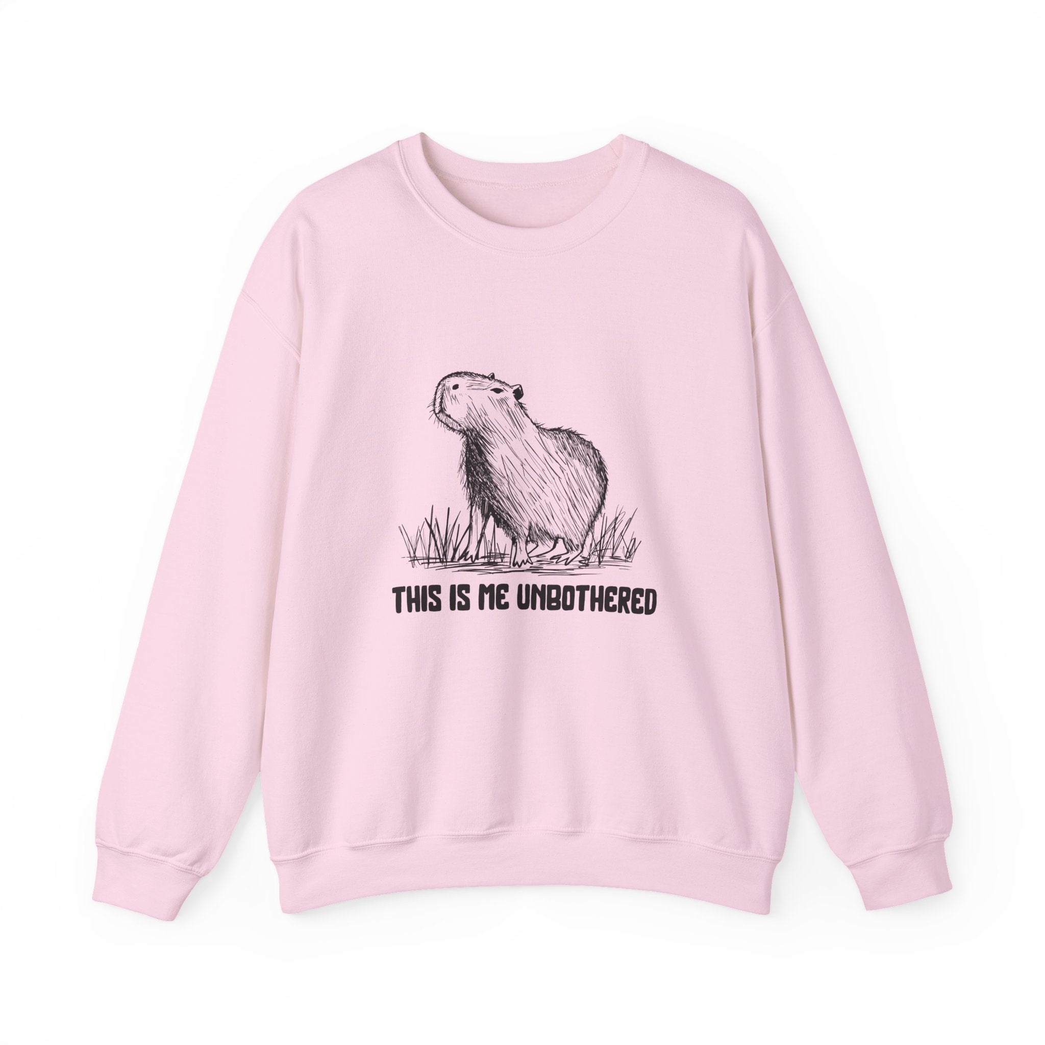 This Is Me Unbothered Sweatshirt – Funny Capybara Crewneck